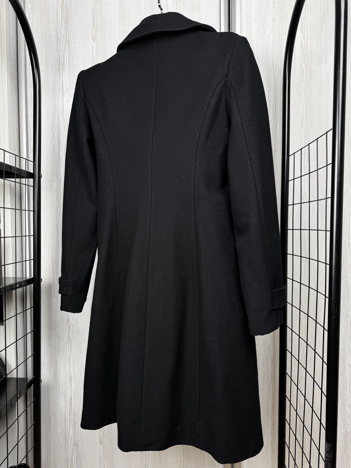 Moschino Moschino Jeans women’s black wool single breasted coat Size M / US 6-8 / IT 42-44 - 8 Thumbnail