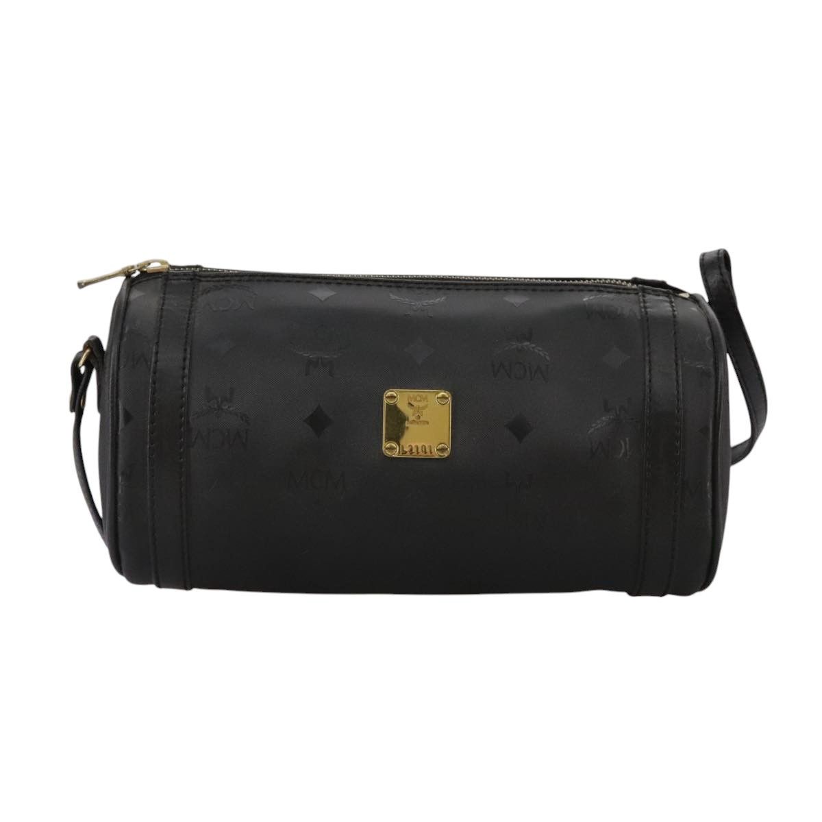 MCM Visetos Black Canvas Shoulder Bag (Pre-Owned) Size ONE SIZE - 1 Thumbnail