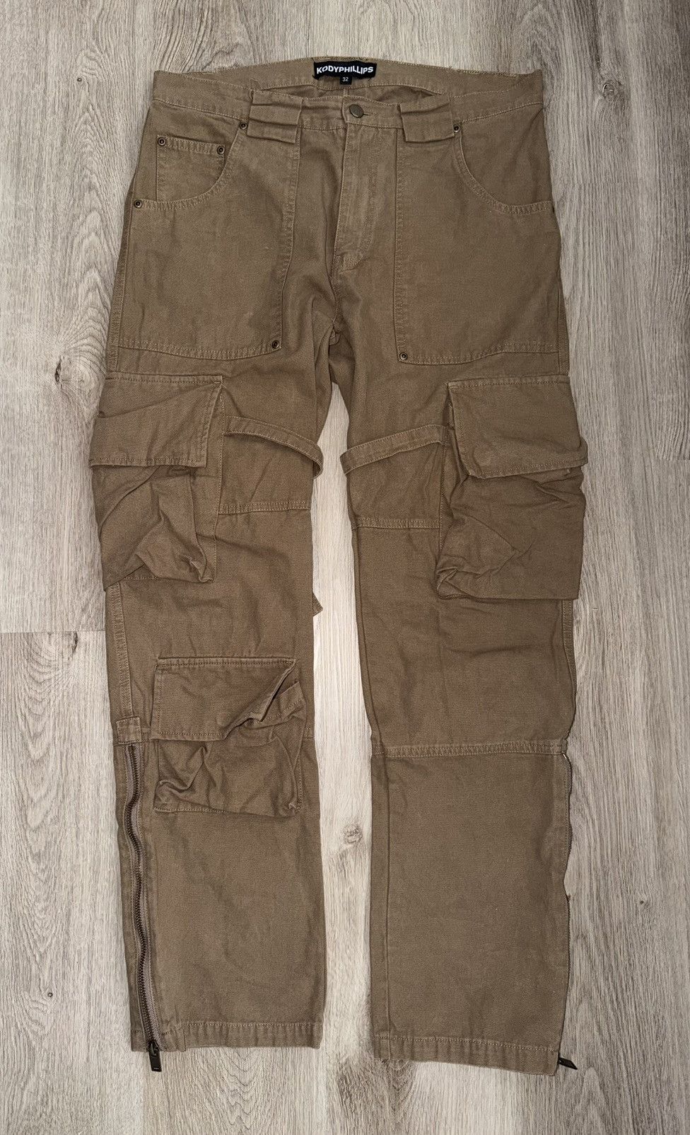Kody Phillips "Mr. Poopy Pant" Khaki Cargo Pants