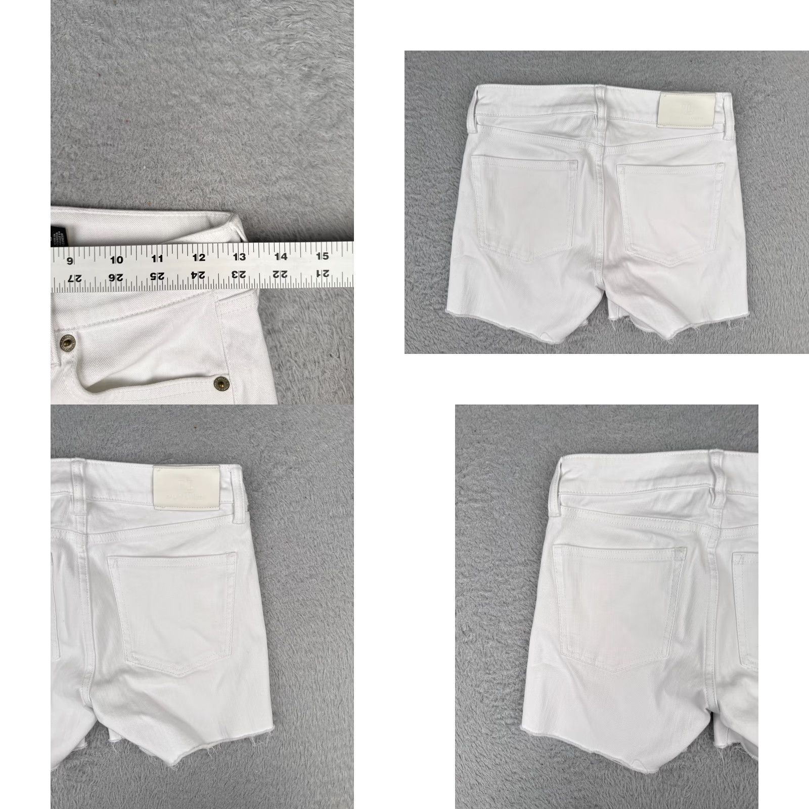 Ralph Lauren Lauren Ralph Lauren Shorts Women 00 White LRL Cutoff Denim Cotton Black Label Size 24" / US 00 / IT 34 - 9 Thumbnail