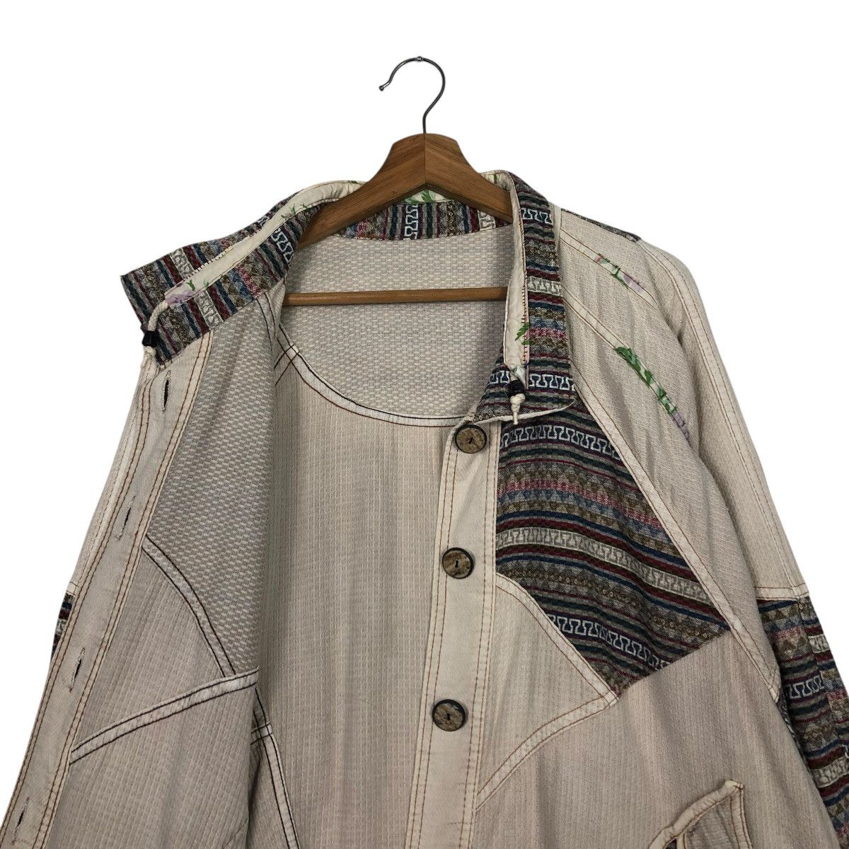 Japanese Brand × Vintage 🔥VINTAGE TRADITIONAL JAPANESE DESIGN CHORE JACKET UNKNOWN Size US L / EU 52-54 / 3 - 14 Thumbnail