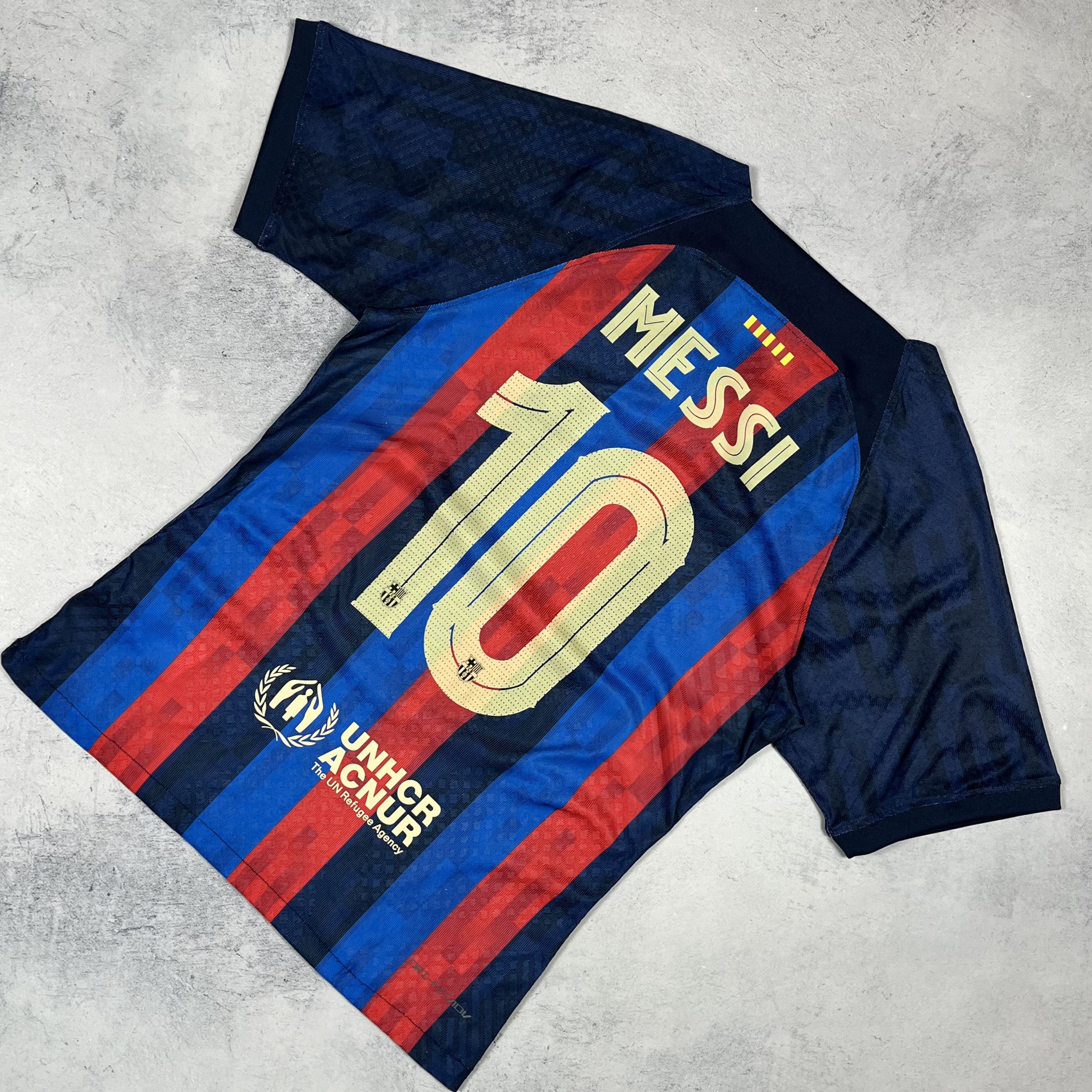 Nike Nike FC Barcelona Messi #10 Home Soccer Jersey Shirt 2022/23 Size US M / EU 48-50 / 2 - 1 Thumbnail