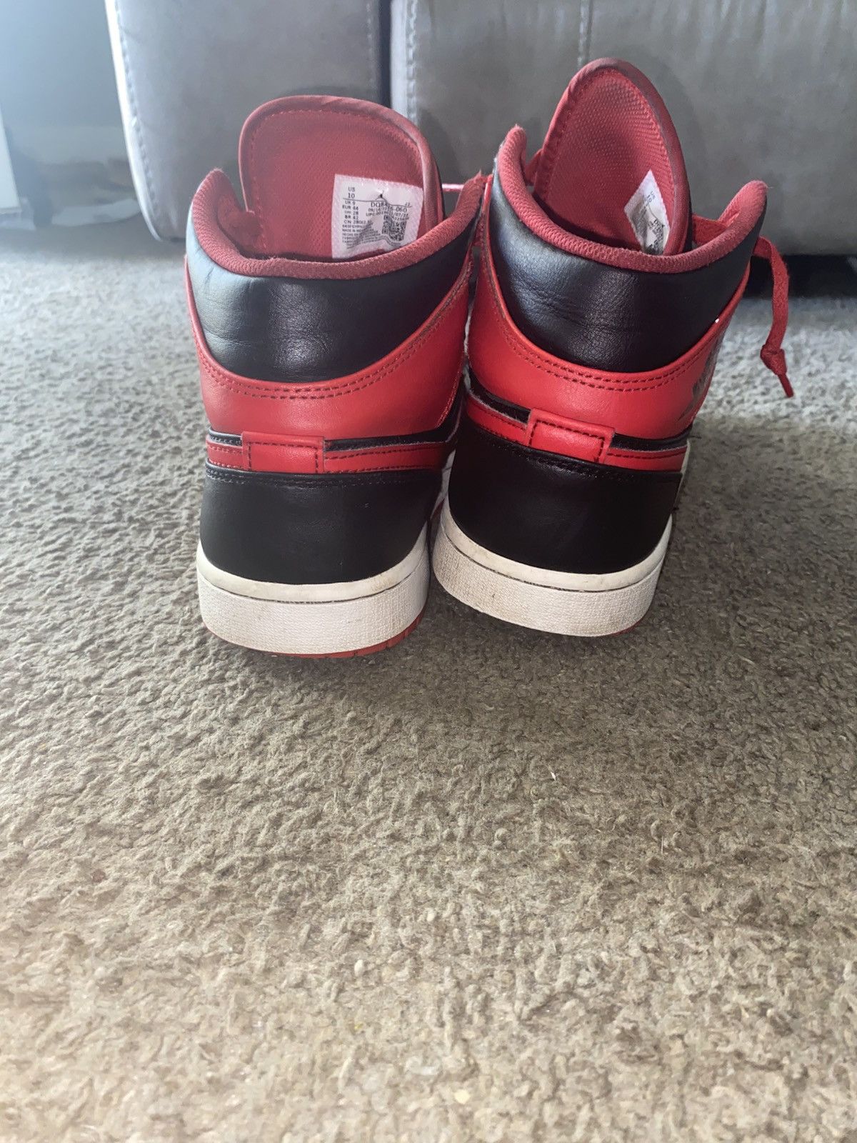 Nike Air Jordan 1 Mid “Bred” – Size 11 Size US 10 / EU 43 - 4 Thumbnail