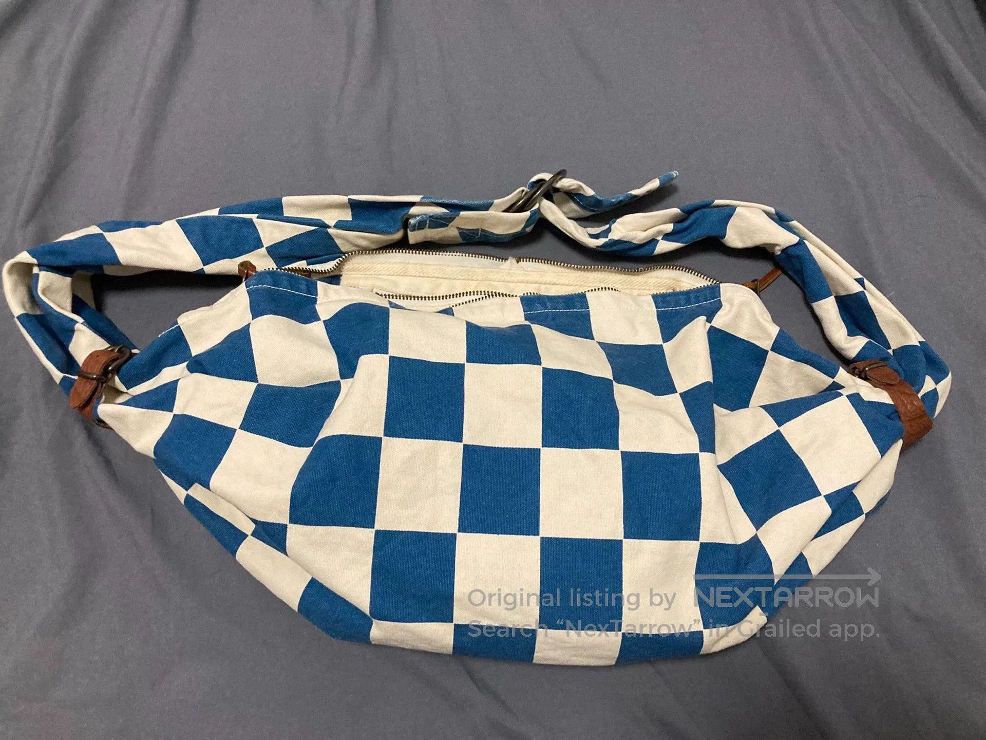 Kapital kapital Stray bag blue and white checkerboard. Size ONE SIZE - 1 Thumbnail