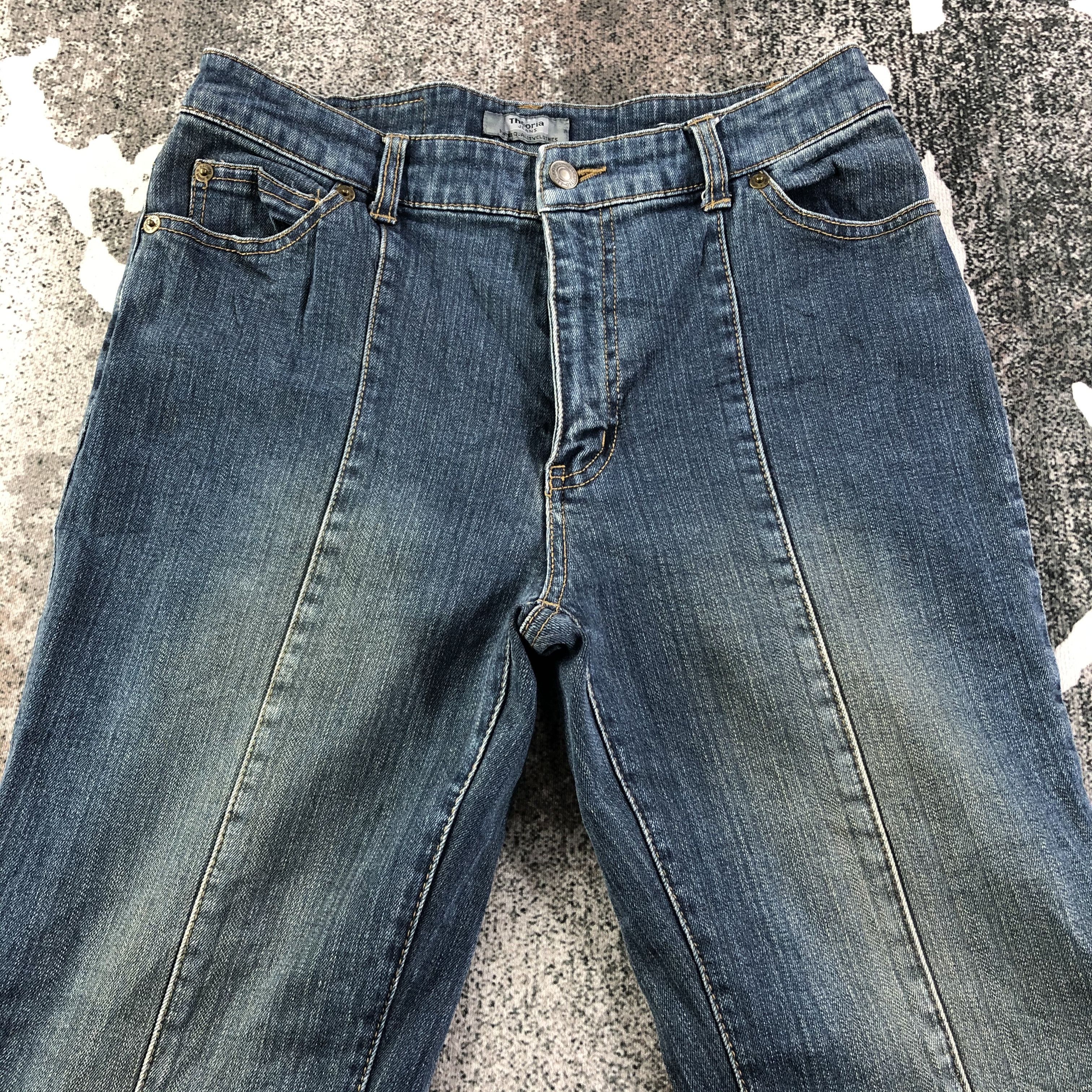 Japanese Brand Japanese Brand Theoria Jeans Blue Flare Denim KJ1757 Size 27" / US 4 / IT 40 - 3 Thumbnail