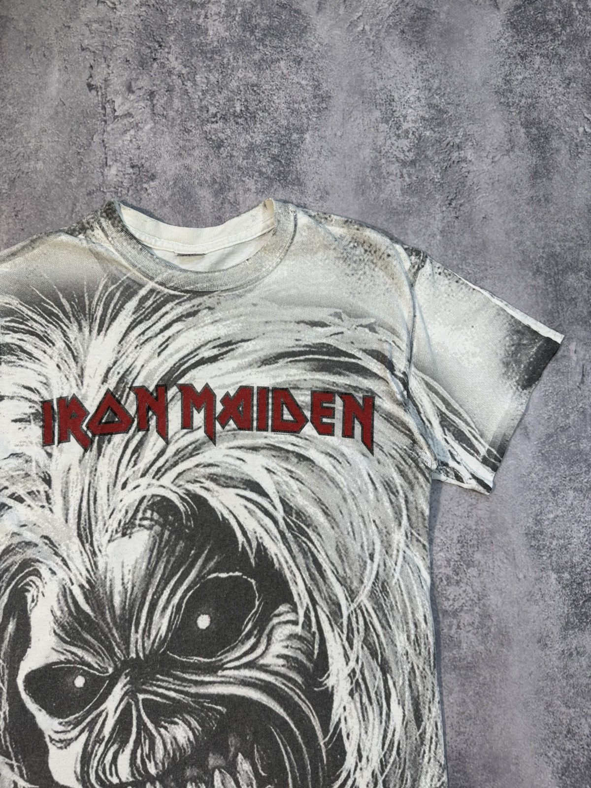 Band Tees × Iron Maiden Iron Maiden Over Print Rock Band T-Shirt Size US S / EU 44-46 / 1 - 3 Thumbnail