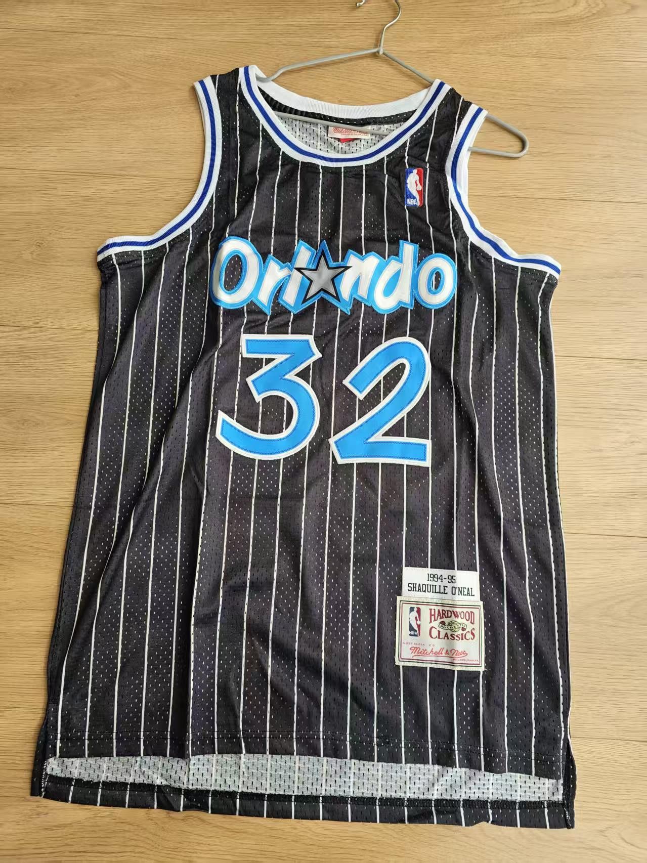 NBA Orlando Magic #32 Shaquille O'Neal Jersey Black Size US M / EU 48-50 / 2 - 2 Thumbnail