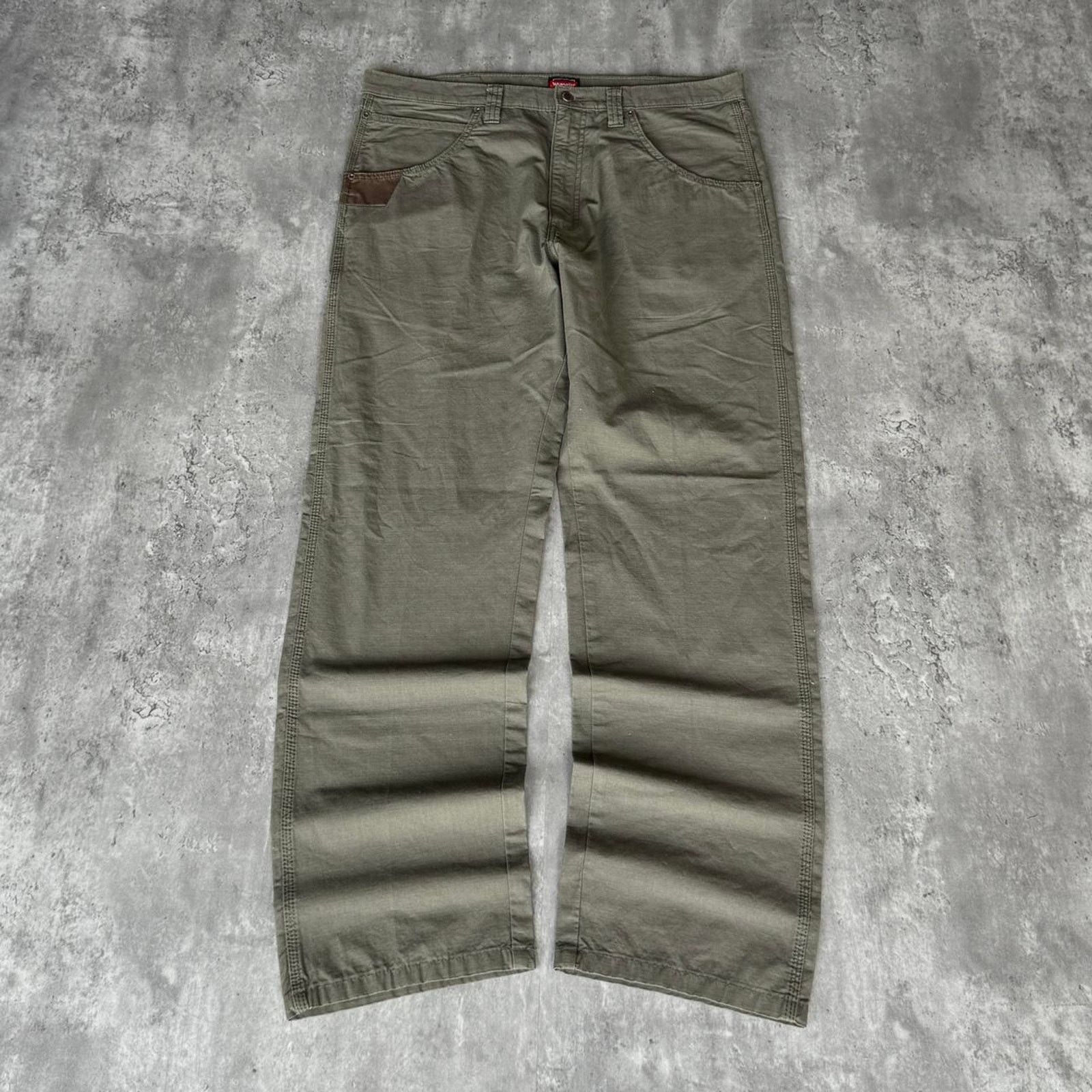 Carhartt × Vintage × Wrangler Vintage Y2K Carhartt Style Baggy Carpenter Skater Tech Pants Size US 38 / EU 54 - 2 Thumbnail