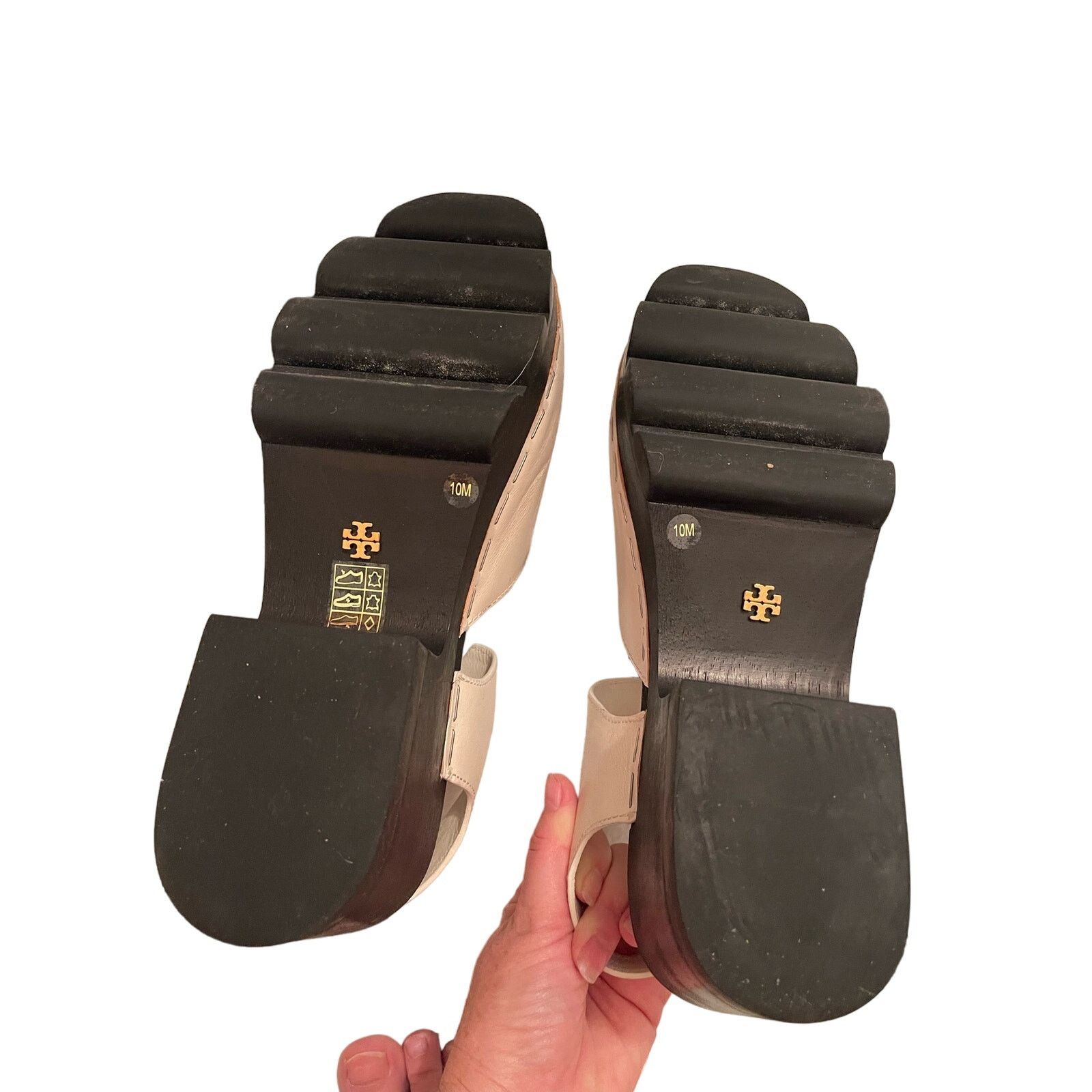 Tory Burch Tory Burch Lug Sole Leather Platform Clogs, Size: 10 Size US 10 / IT 40 - 10 Thumbnail