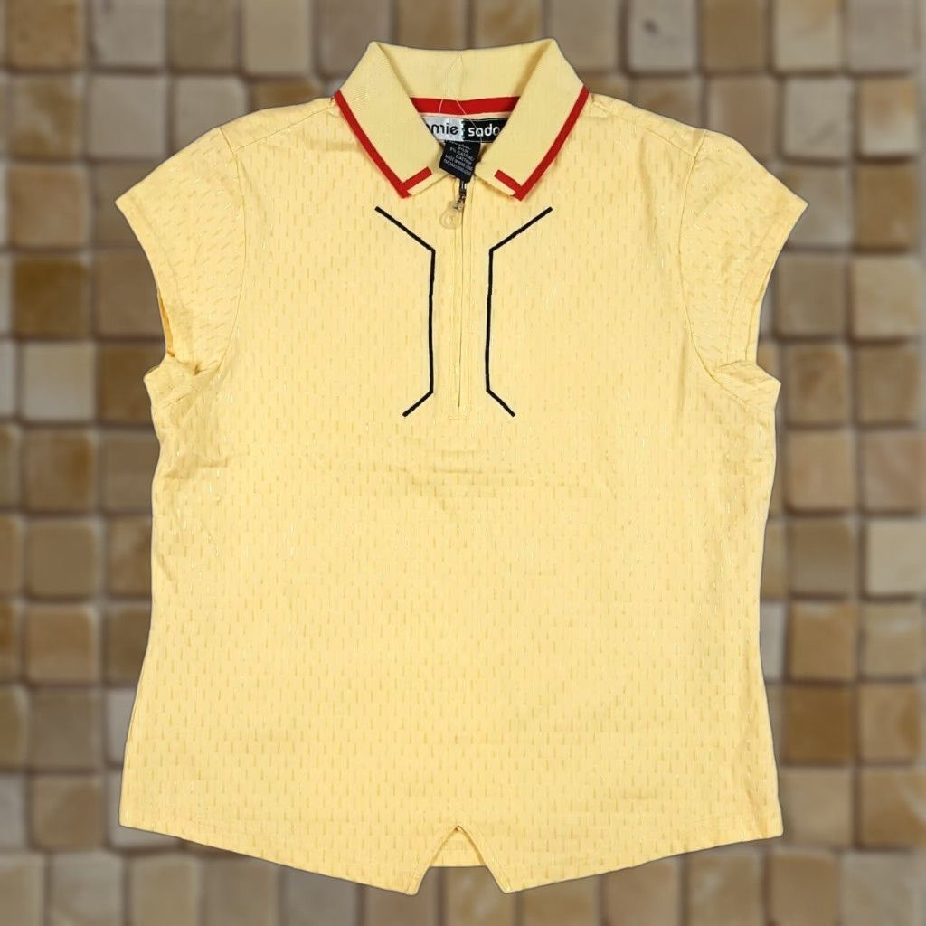 Vintage VINTAGE Jamie Sadock Golf Women's Petite Sleeveless Retro Tank Top Zip Polo Sports Top Size S / US 4 / IT 40 - 1 Thumbnail