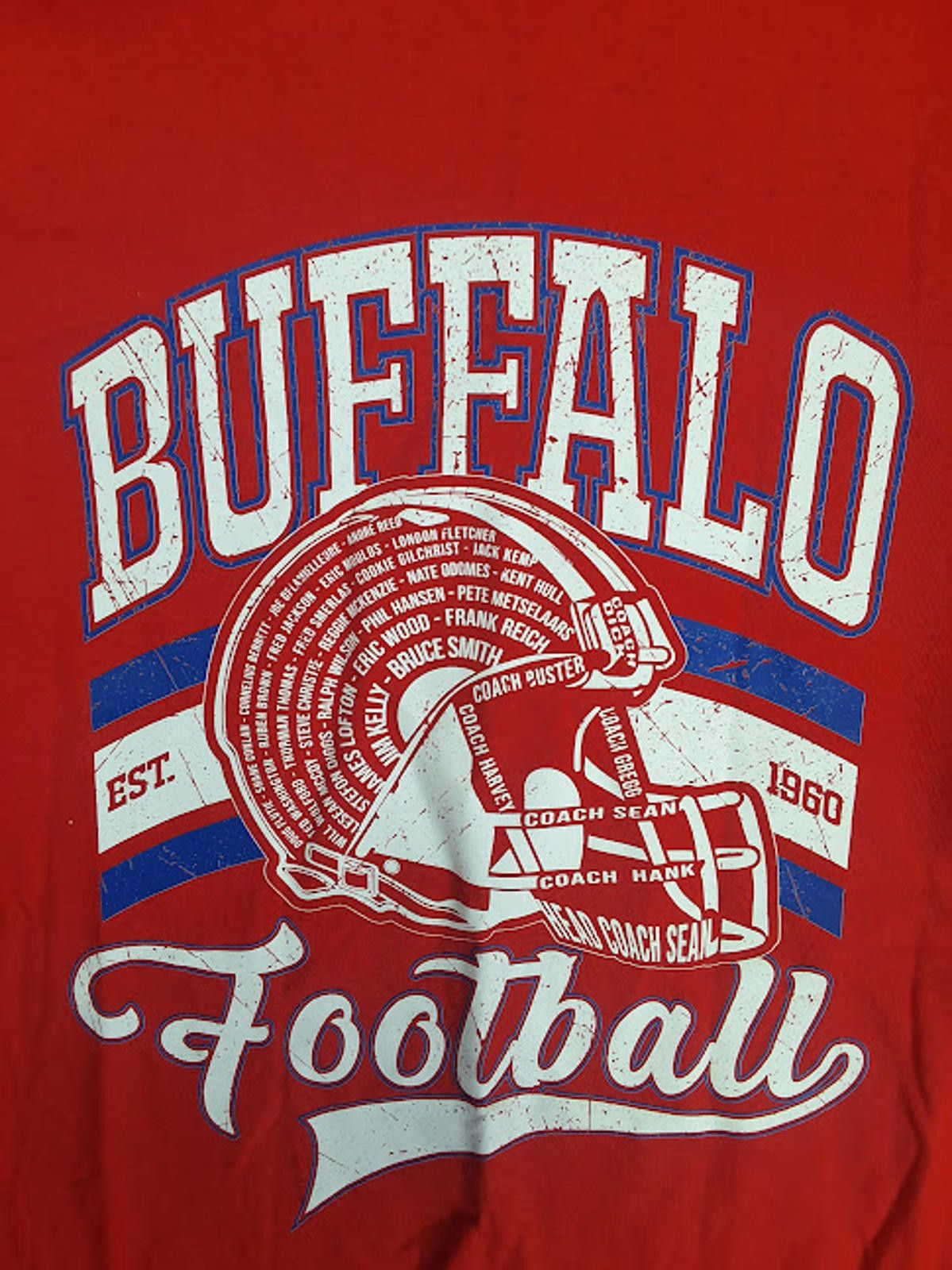 Gildan Bold Buffalo Football Tee - Show Your Team Spirit! Size US L / EU 52-54 / 3 - 2 Thumbnail