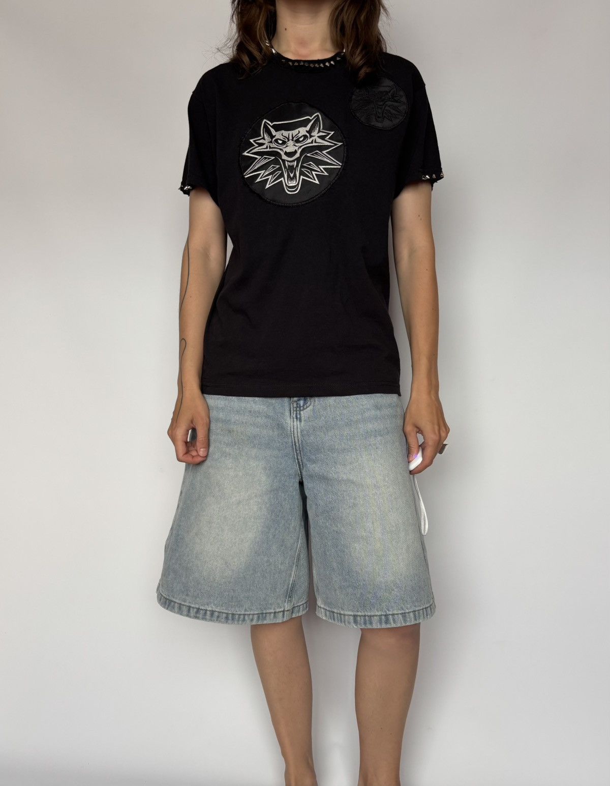 Vintage Vintage Dog Studded Tee Y2K Avant Garde Size S / US 4 / IT 40 - 1 Thumbnail