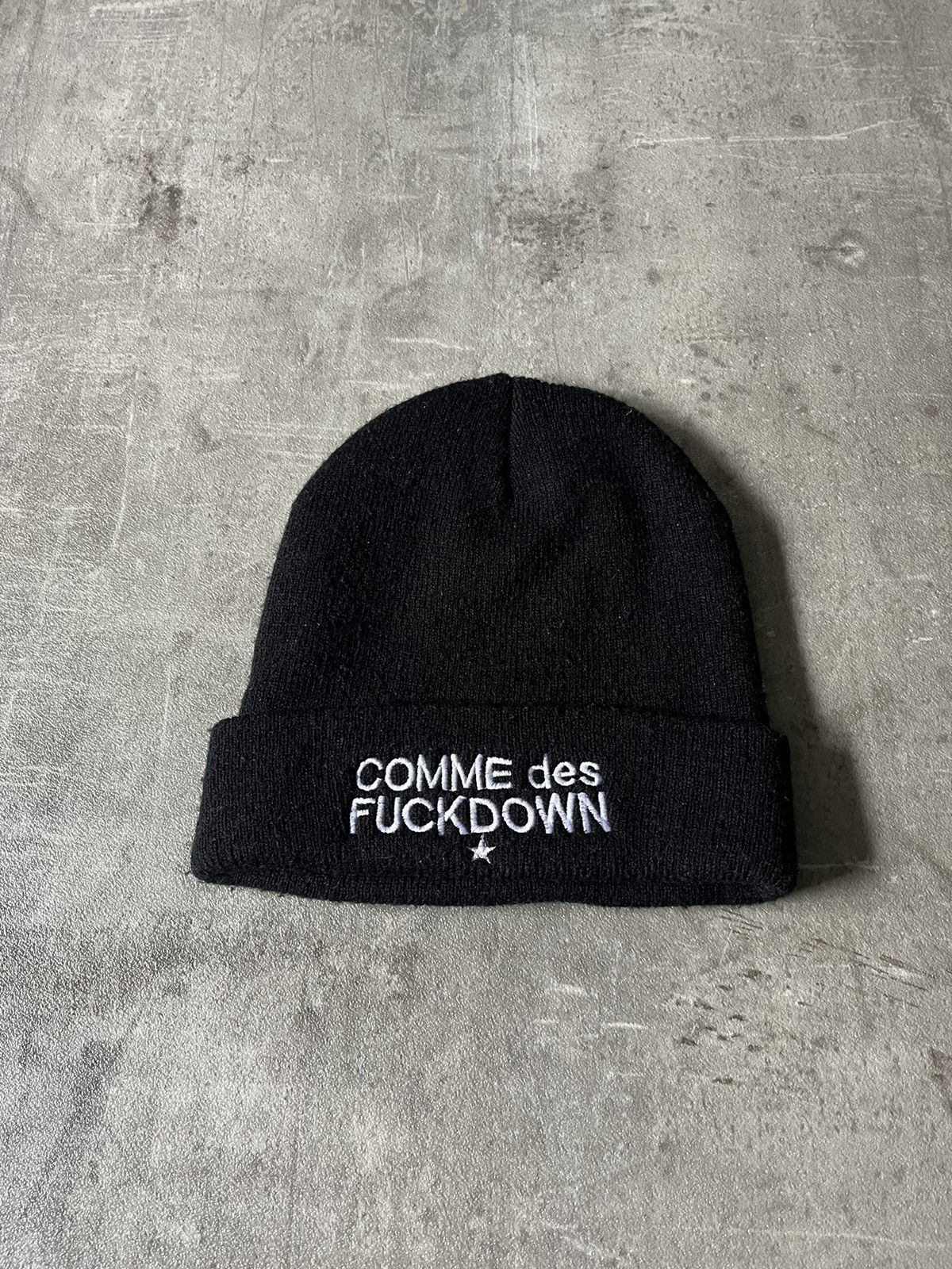 Comme Des Fuck Down Streetwear Comme des Fuckdown beanie cap hat ASAP Rocky Grailed