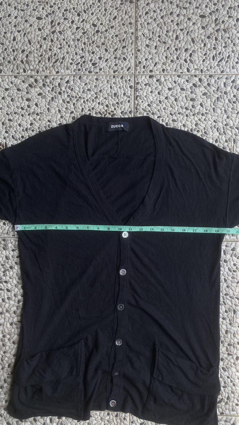 CABANE de ZUCCa Zucca Black Lightweight Button-Up Cardigan Size M / US 6-8 / IT 42-44 - 6 Thumbnail