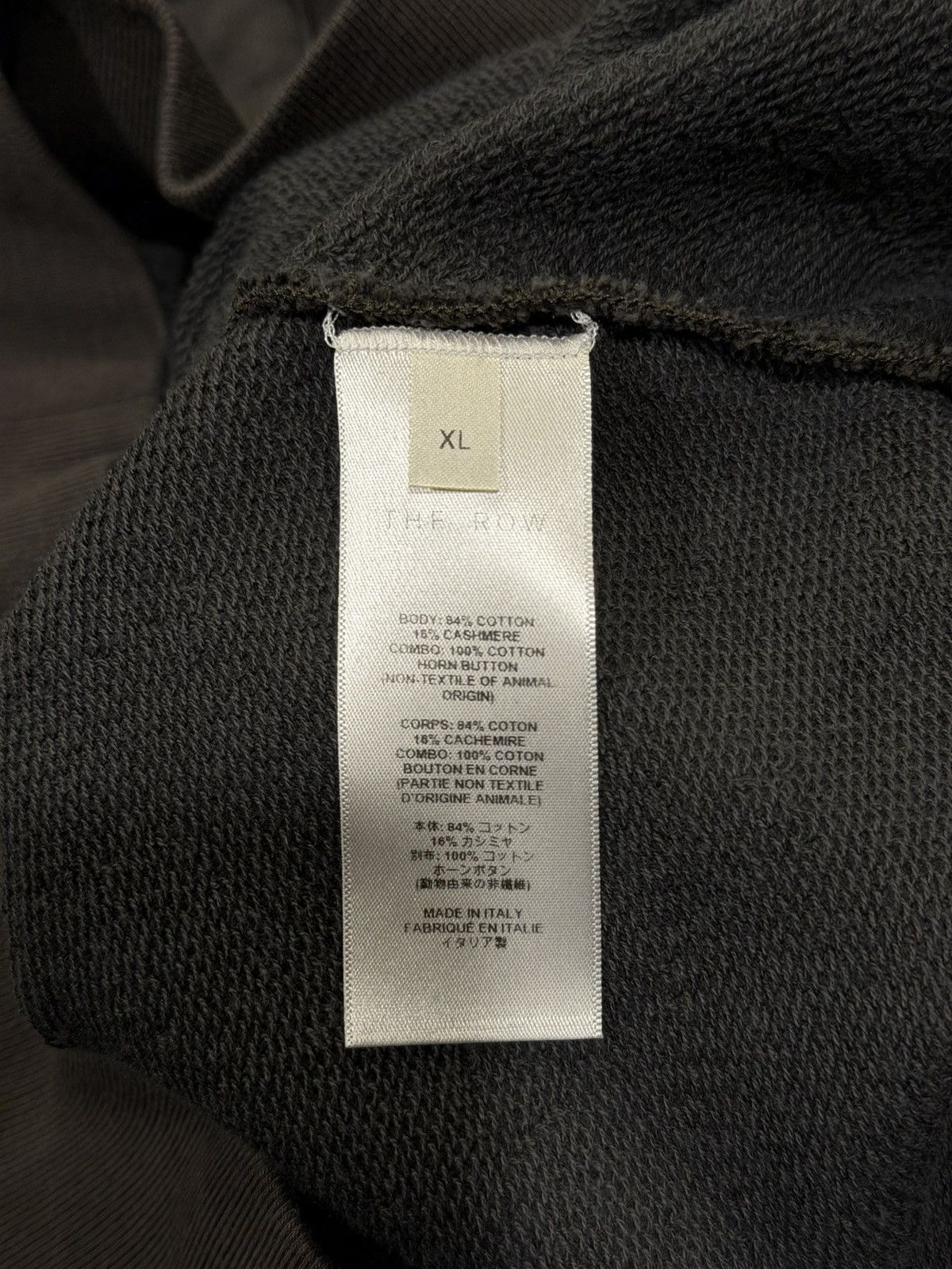 The Row The Row Green Olive Cashmere & Cotton Dende Polo Shirt Size US XL / EU 56 / 4 - 13 Thumbnail