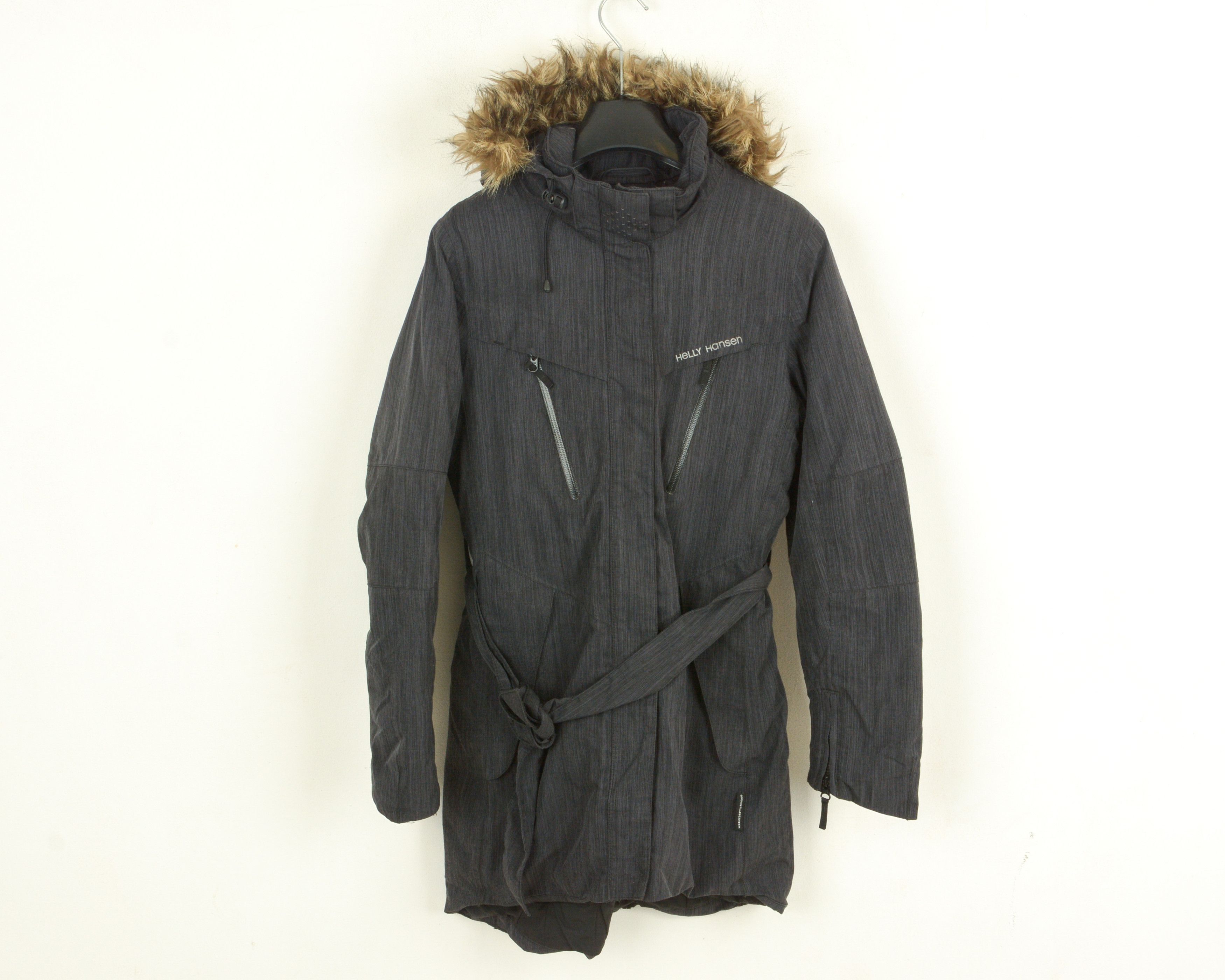 Helly Hansen Women S Ski Jacket Coat Hooded Belted Padded Insulated Size S / US 4 / IT 40 - 1 Thumbnail