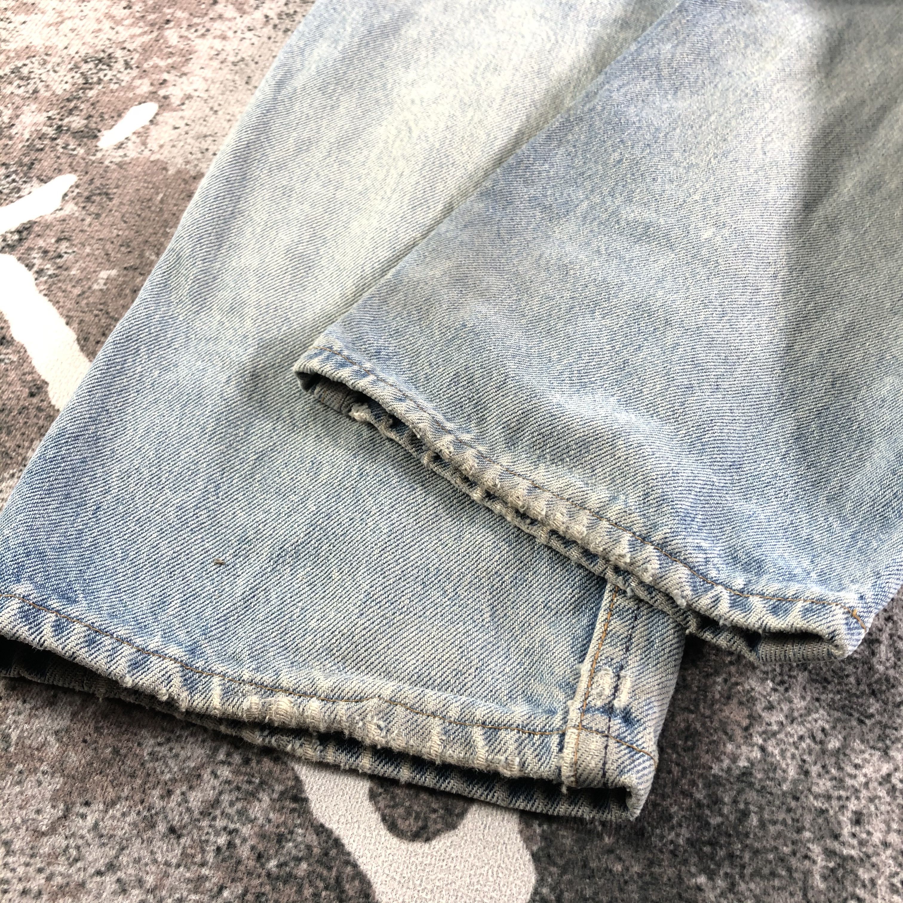 Levi's Vintage 90s Levis 501 Jeans Rusty Wash Denim KJ2311 Size US 27 - 6 Thumbnail
