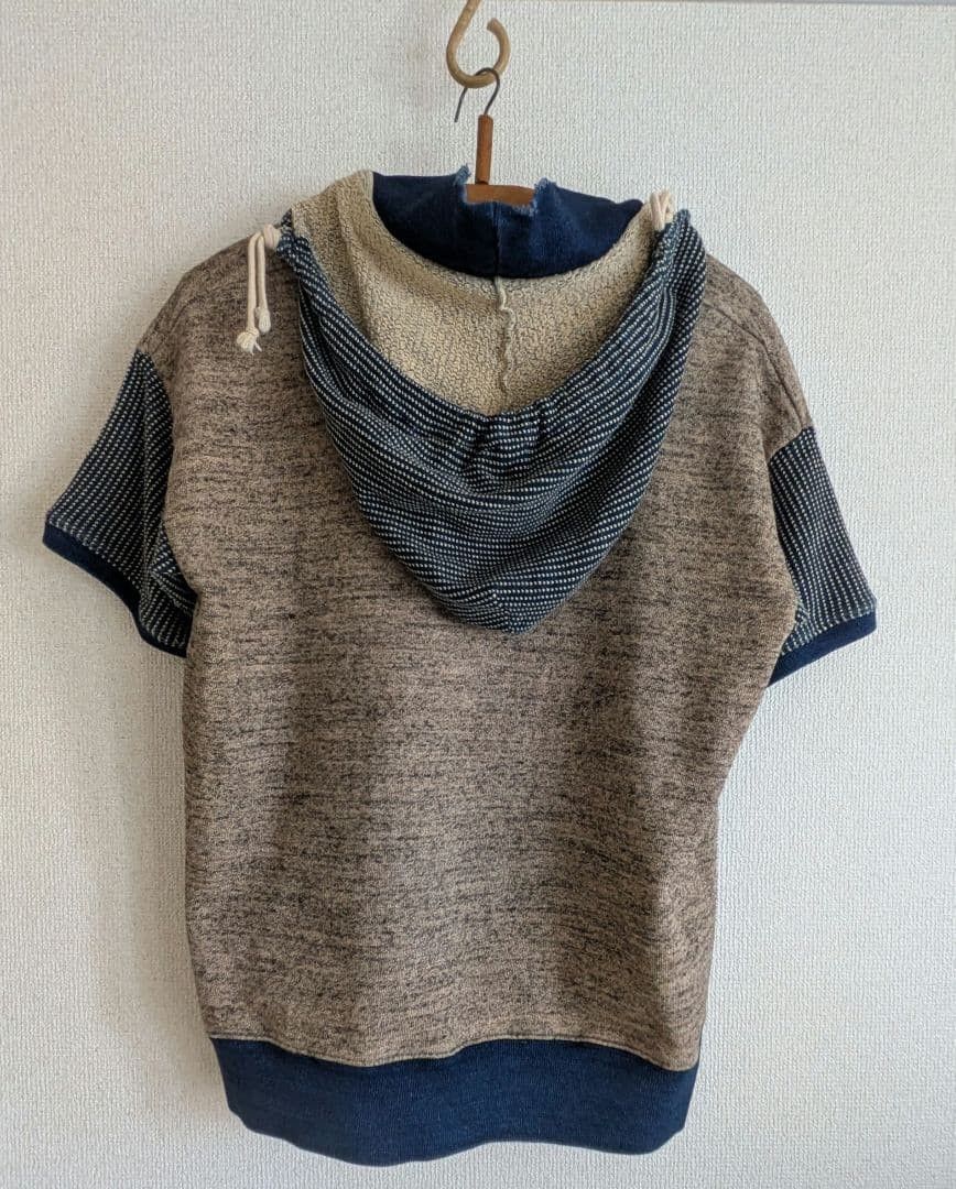 Kapital Capital Sashiko Short Sleeve Hoodie Size US M / EU 48-50 / 2 - 2 Thumbnail