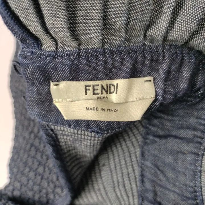 Fendi Fendi SS21 Cotton Long Sleeve Dress -2507 Size M / US 6-8 / IT 42-44 - 4 Thumbnail