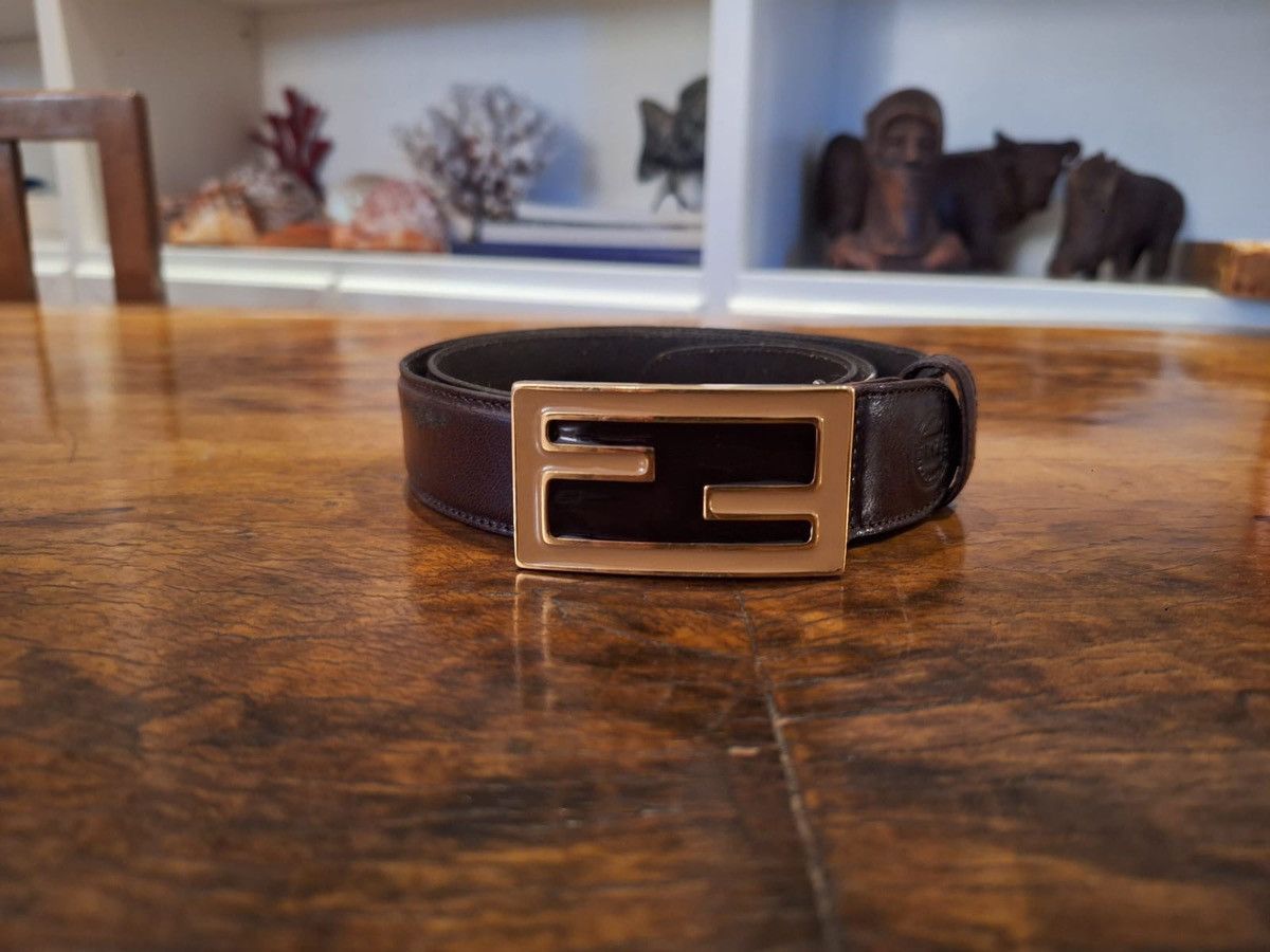 image of Fendi Belt in Brown, Men's (Size 42)