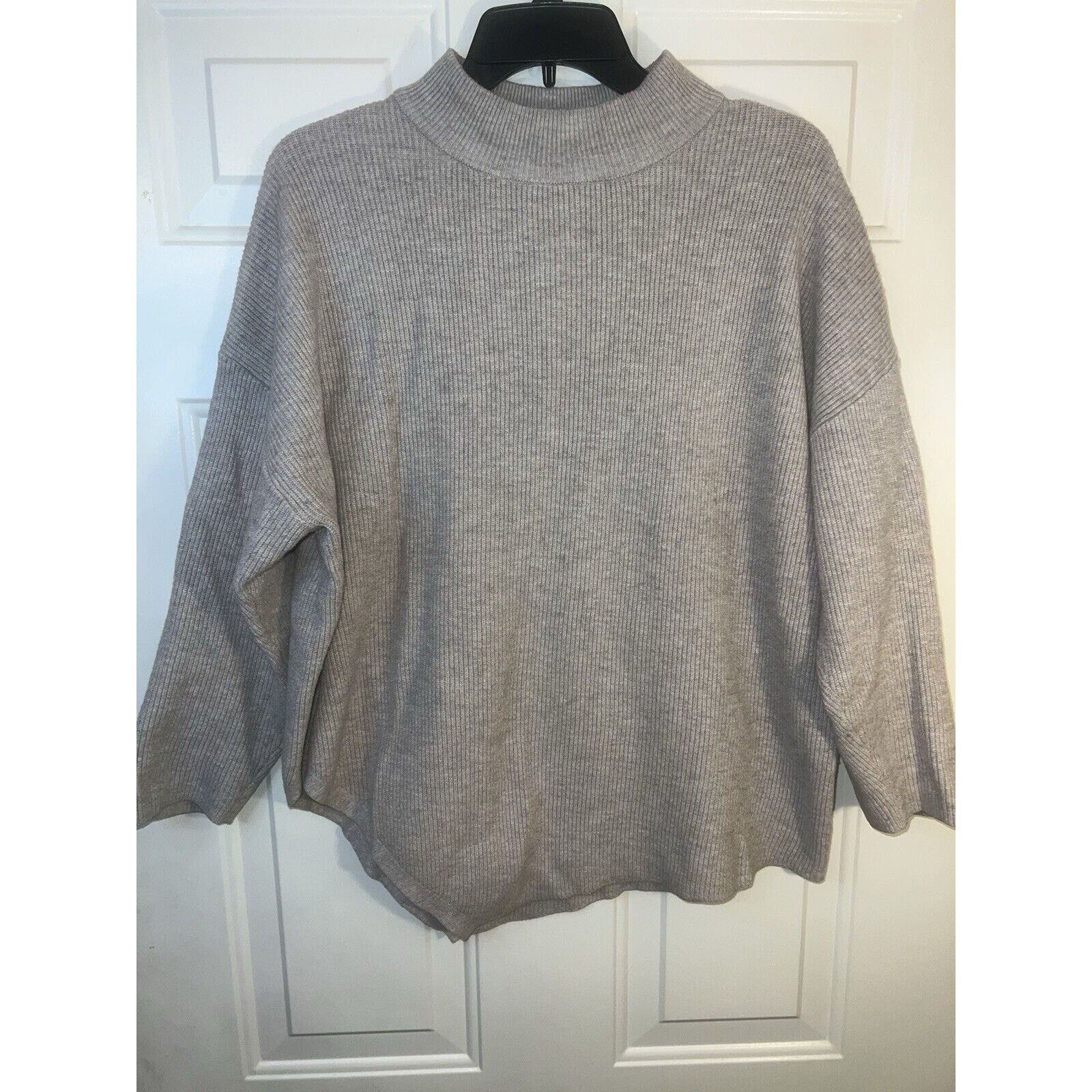 Other Ophelia Roe Women’s Ribbed Oversized Sweater Size XL Gray Size XL / US 12-14 / IT 48-50 - 1 Thumbnail