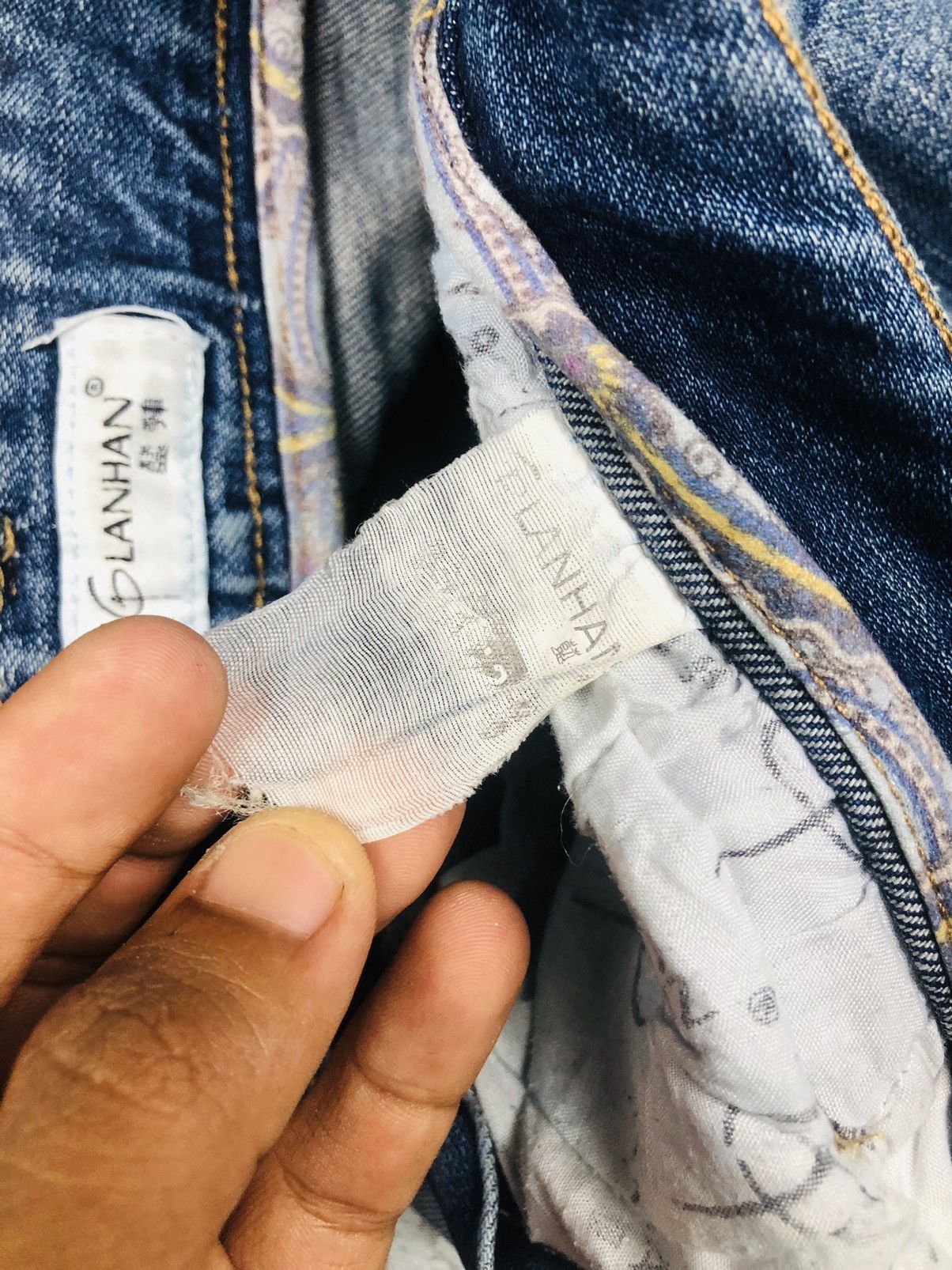 Other Lanhan Torn Pattern Design By HongKong (34) Size 29" - 12 Thumbnail