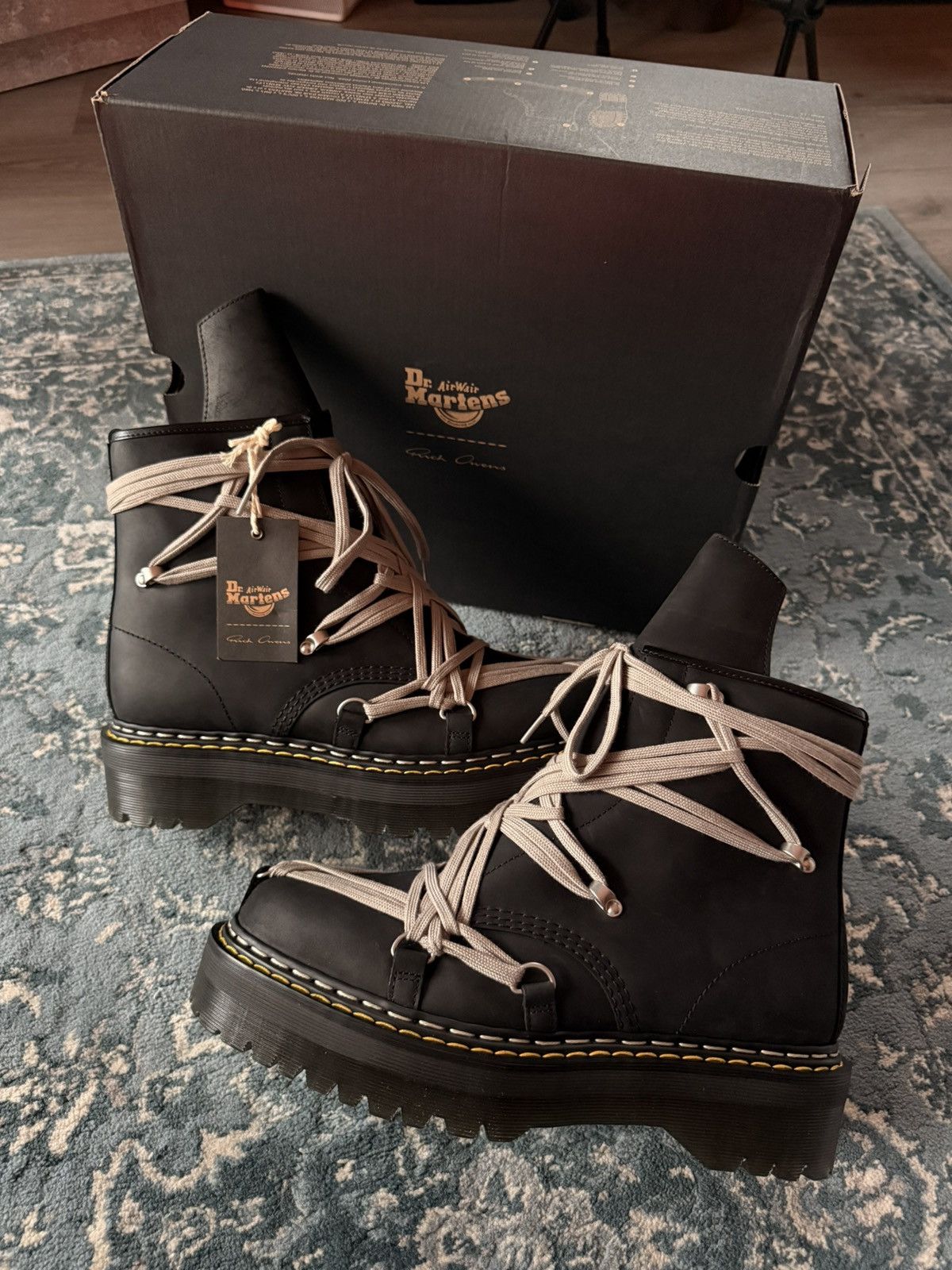 Dr. Martens × Rick Owens 1460 Megalace Quad Rick Owen’s x Dr. Martens Size US 11 / EU 44 - 1 Thumbnail
