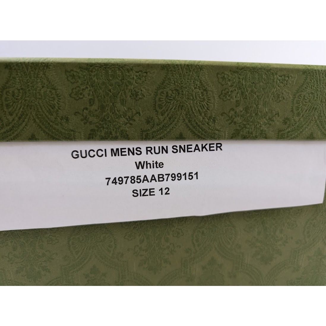 Gucci o1rshd1 Men's Run Sneaker in White Size US 12.5 / EU 45-46 - 19 Thumbnail