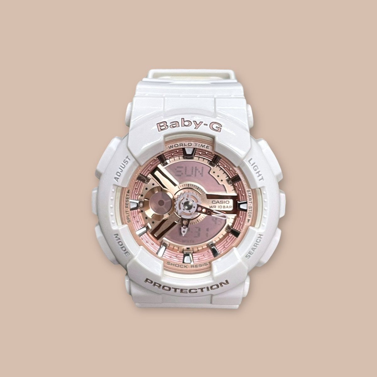 Casio Casio Baby-G BA-110 White/Pink/Gold Size ONE SIZE - 5 Thumbnail