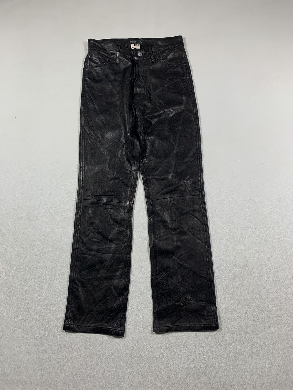 Designer × agnes b. Made In France AGNES B. Leather Pants Size 25" / US 0 / IT 36 - 1 Thumbnail