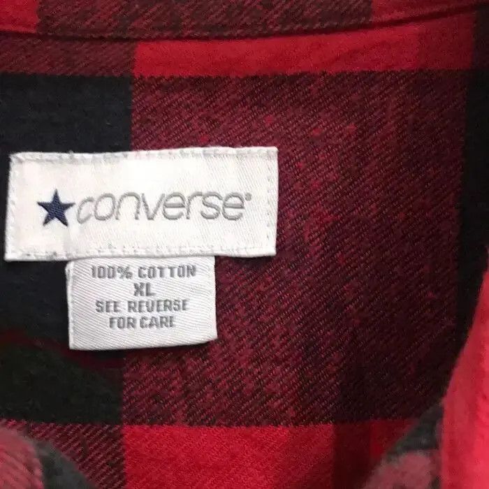 Converse Converse Plaid Tartan Flannel Shirt Size US XL / EU 56 / 4 - 4 Thumbnail