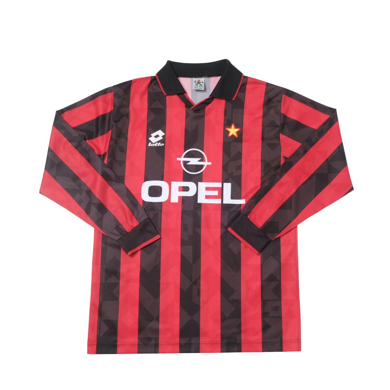 Lotto Sport 1995/96 AC Milan Home Shirt (M/L) Size US M / EU 48-50 / 2 - 1 Thumbnail