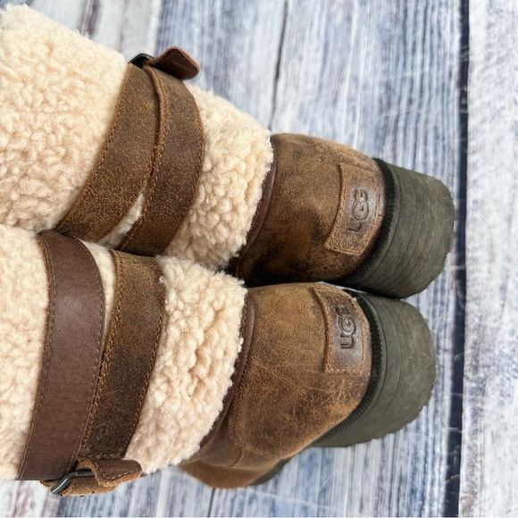 Ugg UGG Women’s Blayre Boot Shearling-Lined Leather Boots Size US 11 / IT 41 - 6 Thumbnail