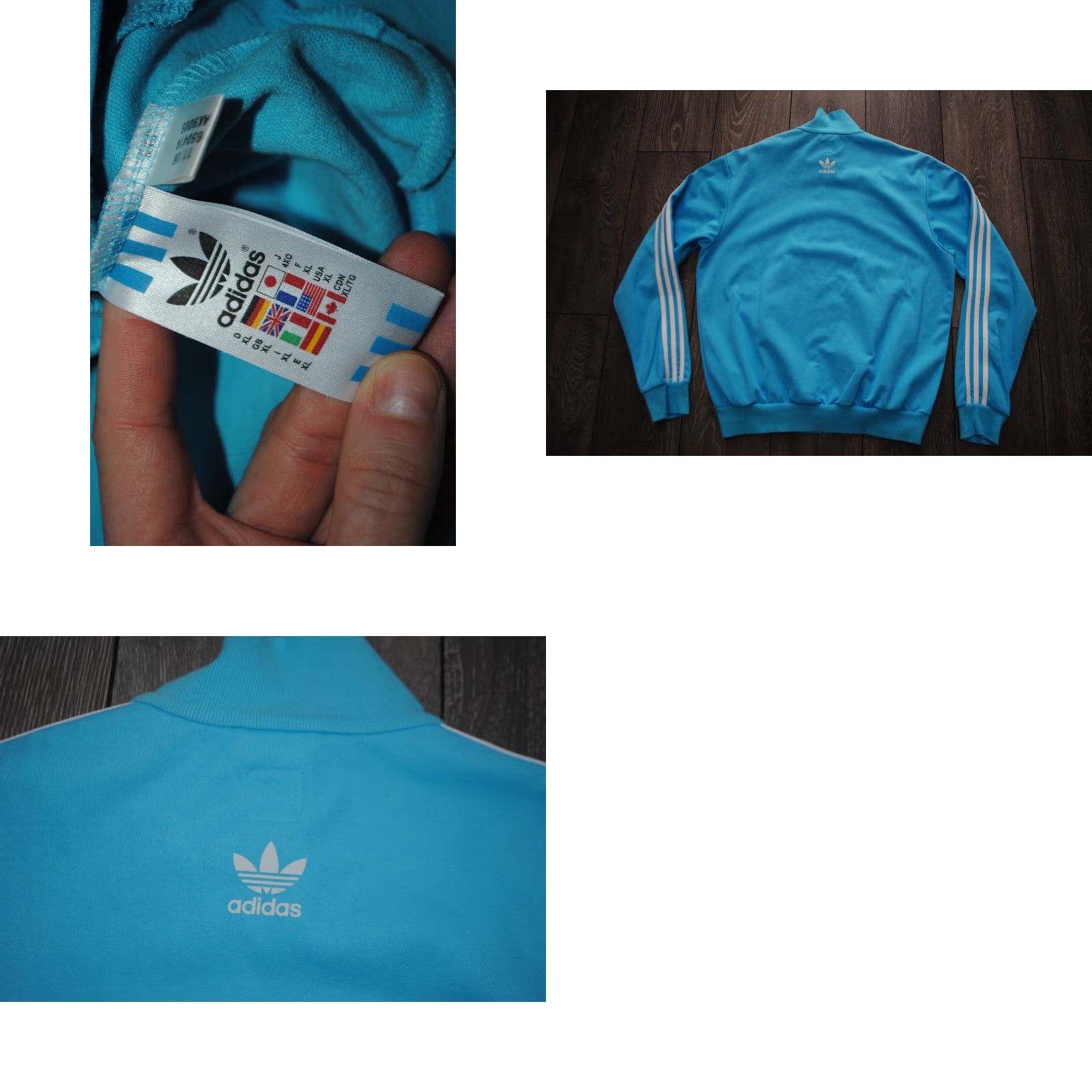 Adidas MENS 2006 HONOLULU HAWAÏ TRACK TOP ADIDAS ORIGINALS JACKET XL BLUE VINTAGE Size US XL / EU 56 / 4 - 8 Thumbnail