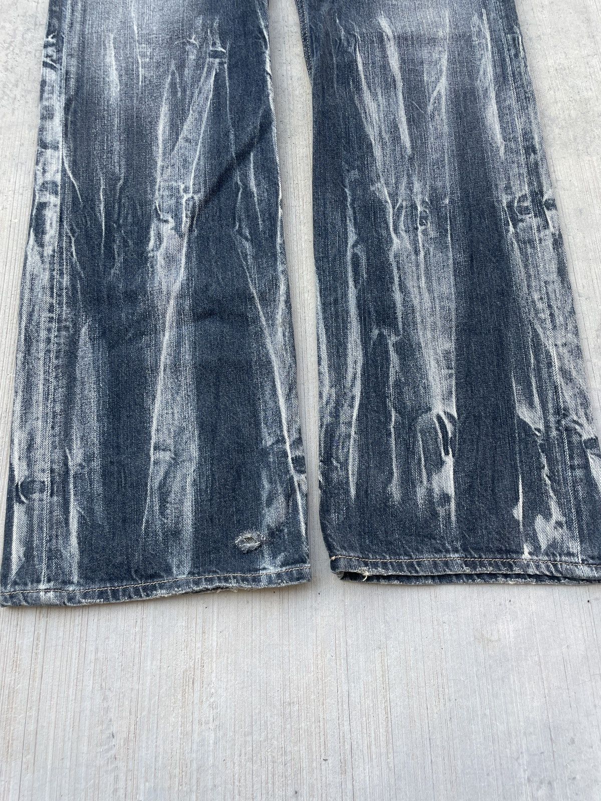 Japanese Brand 💥RARE💥2000s JAPANESE BRAND ROOT THREE WHISKER FLARE JEANS Size US 32 / EU 48 - 7 Thumbnail
