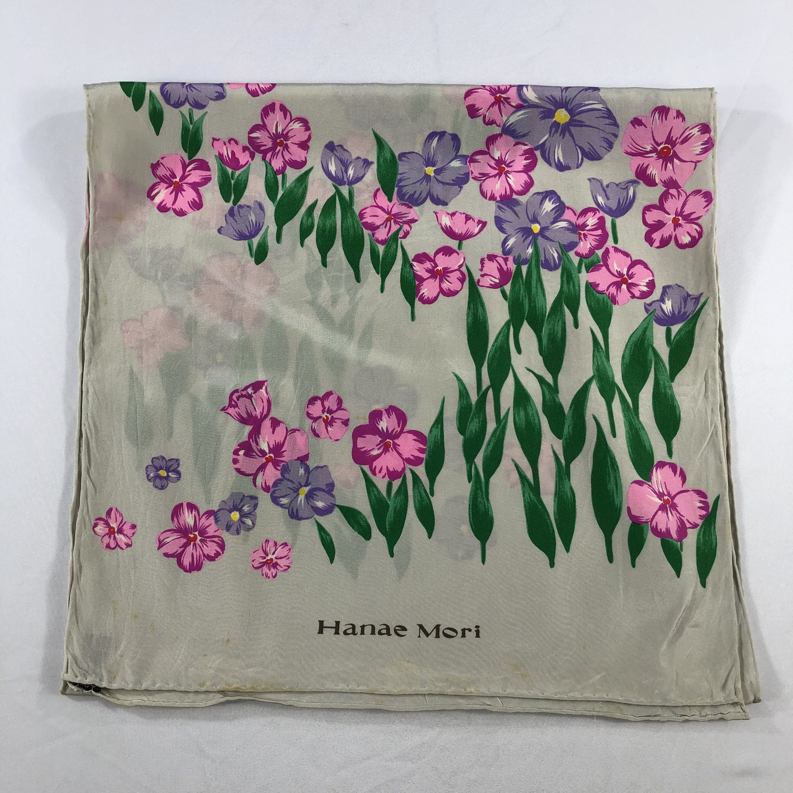 Hanae Mori Vintage Hanae Mori Silk Scarf Size ONE SIZE - 3 Thumbnail