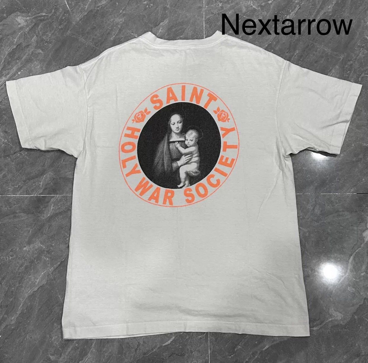 Saint Michael Saint Michael A21 out of print white short sleeved shirt Size US L / EU 52-54 / 3 - 2 Thumbnail