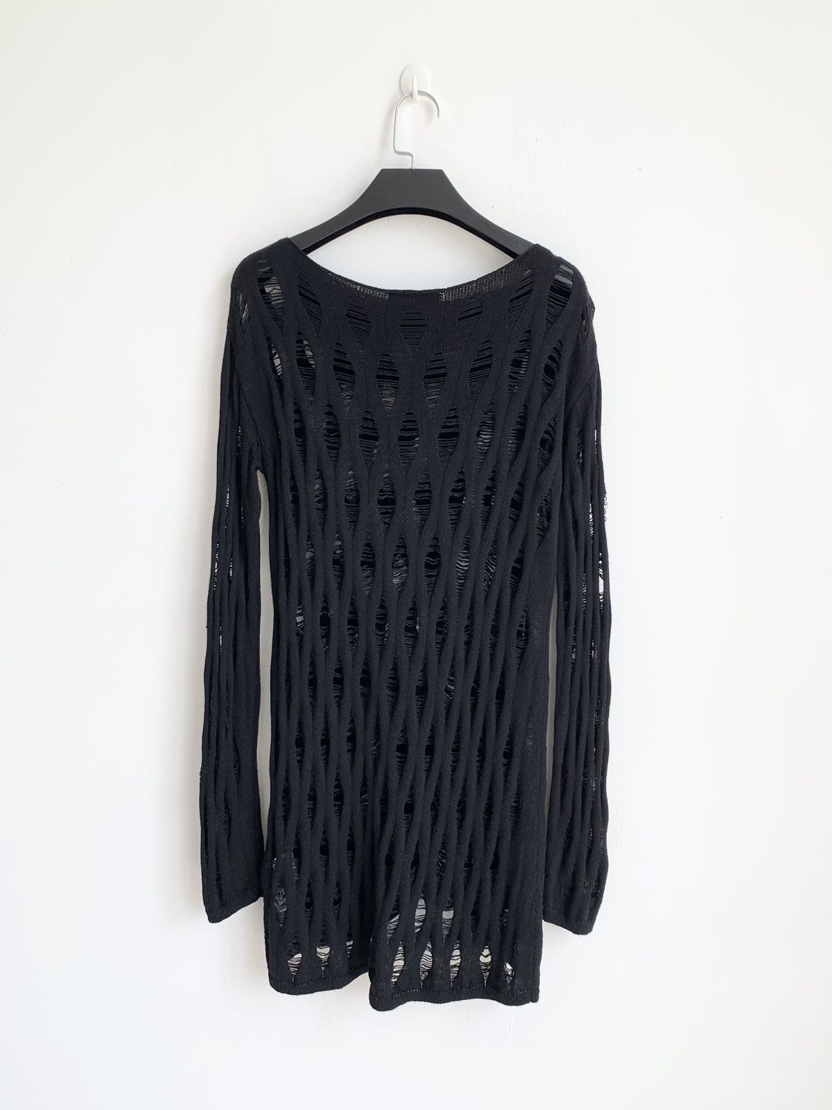 Alexander McQueen Alexander McQueen Distressed Knit Tops Size L / US 10 / IT 46 - 4 Thumbnail