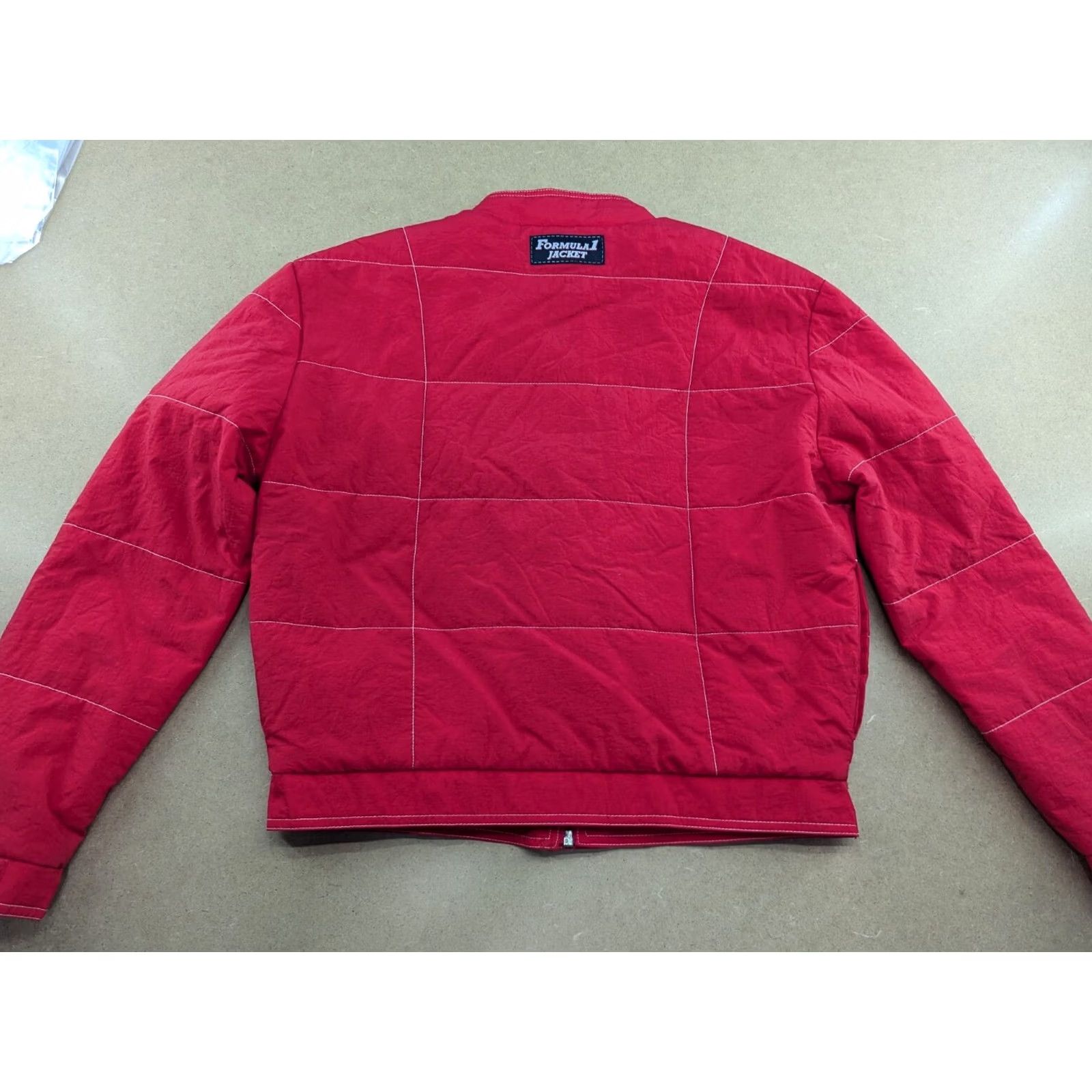 Vintage VINTAGE Parmalat F1 Racing Mens Jacket S Red Motorcycle Jacket Lining Nylon Water Resistant 90s Mens Size US S / EU 44-46 / 1 - 2 Thumbnail