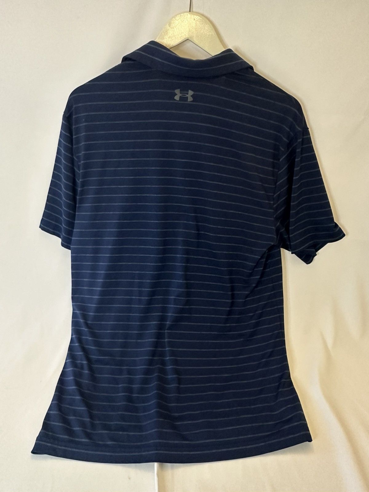Under Armour Under Armour The Playoff Polo Shirt Mens M Blue Striped Size US M / EU 48-50 / 2 - 3 Thumbnail