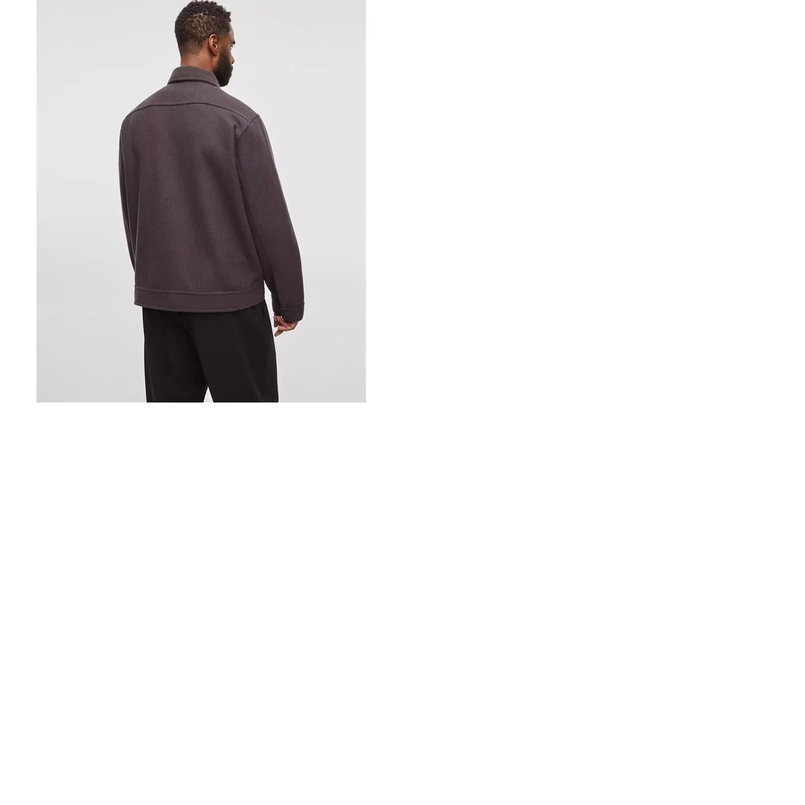 Vintage Mode of One Mens Knit Trucker Jacket Jet Grey Snap Front Shacket Small NEW Size US S / EU 44-46 / 1 - 10 Thumbnail