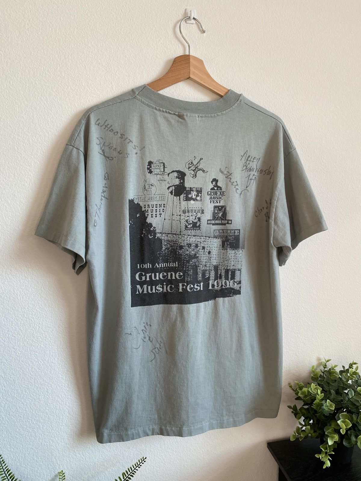 Band Tees Vintage 90s 1996 Gruene Music Festival Tee Size US L / EU 52-54 / 3 - 3 Thumbnail