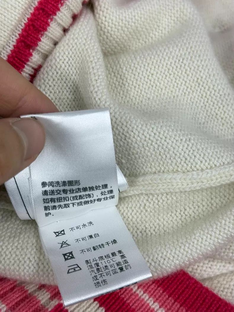 Chanel Chanel White and pink color block striped cashmere knitted Size XXS / US 00 / IT 34 - 8 Thumbnail