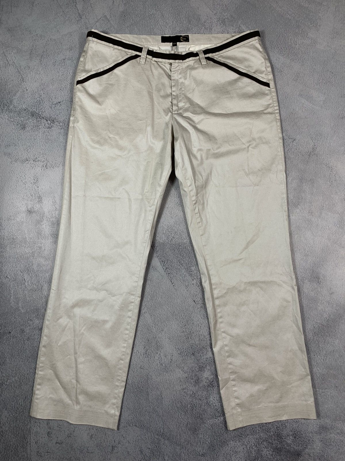 Japanese Brand × Just Cavalli × Vintage Vintage Y2K Just Cavalli beige dress classic pants size Size US 36 / EU 52 - 4 Thumbnail