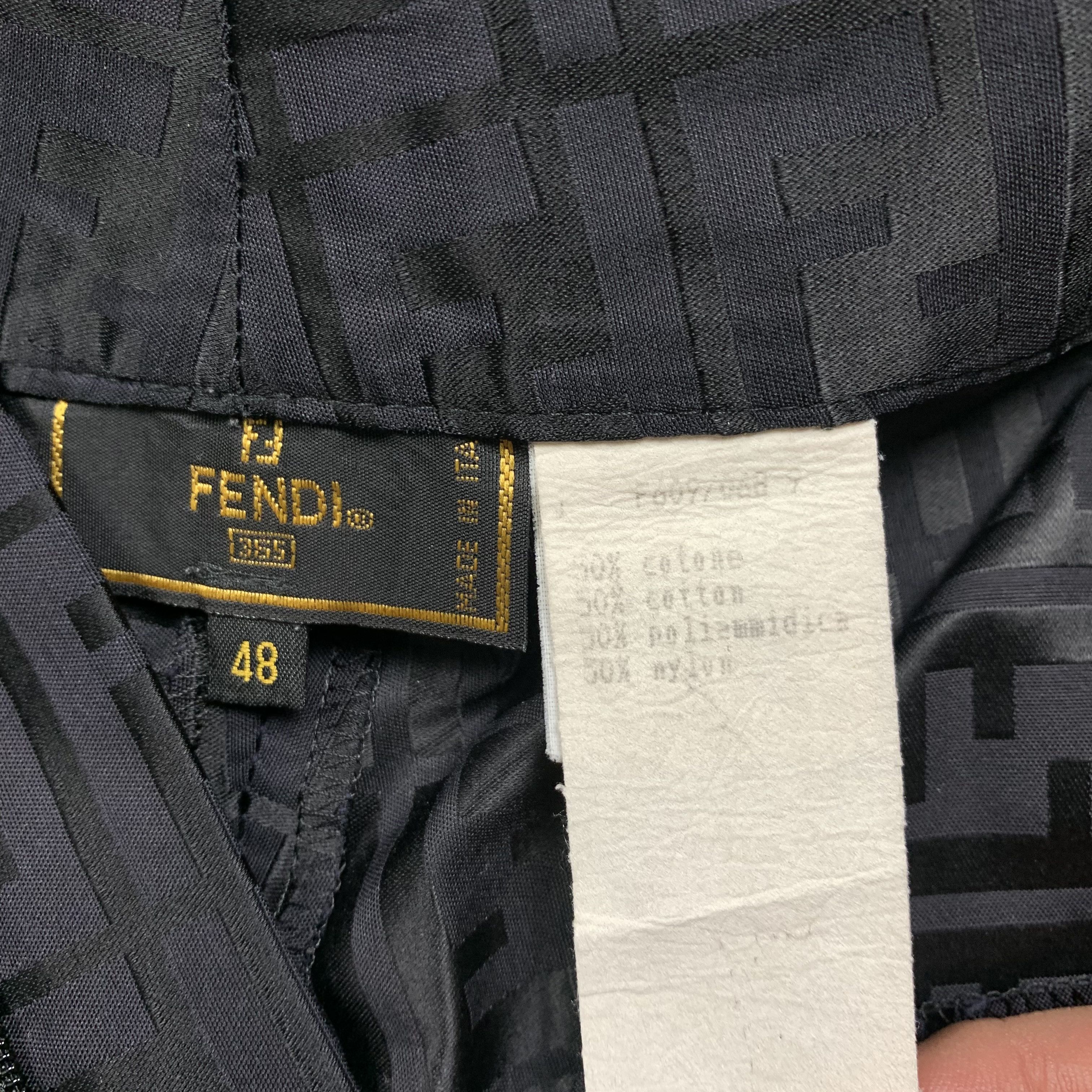 Fendi Vintage Fendi Monogram Trouser Pants Size 34" / US 12 / IT 48 - 7 Thumbnail