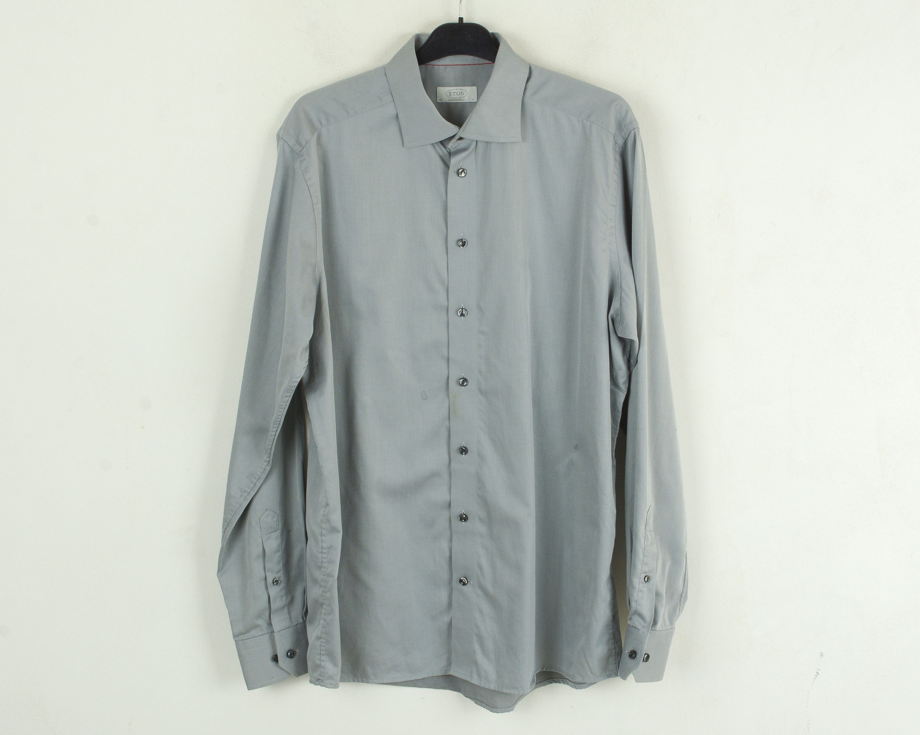 Eton Formal 17 Size 43 Shirt Button Formal Contemporary Fit Top Size 42R - 1 Thumbnail