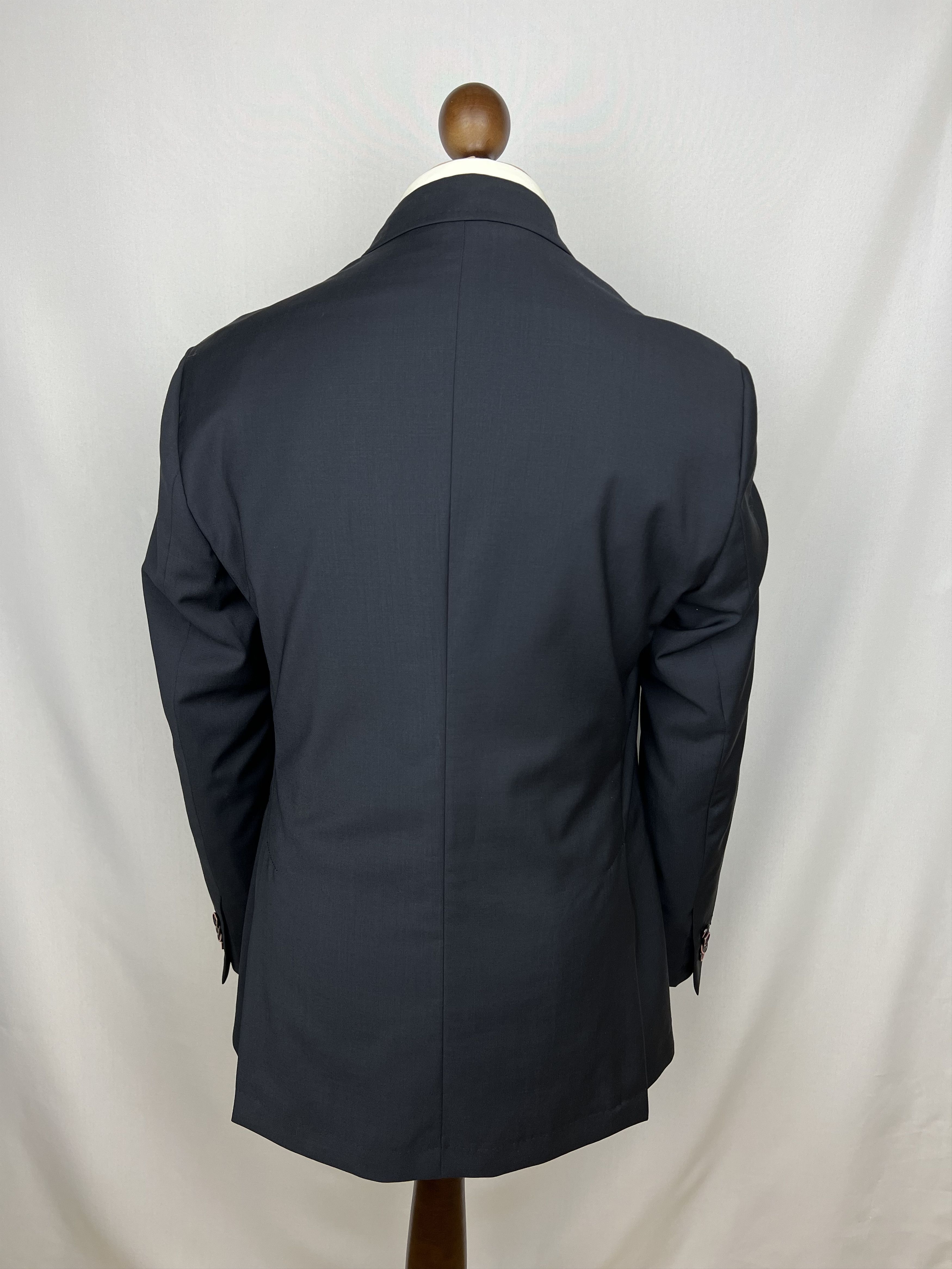 Etro Milano Solid Midnight Lightweight Half-Lined Wool Sport Coat Size 40R - 3 Thumbnail
