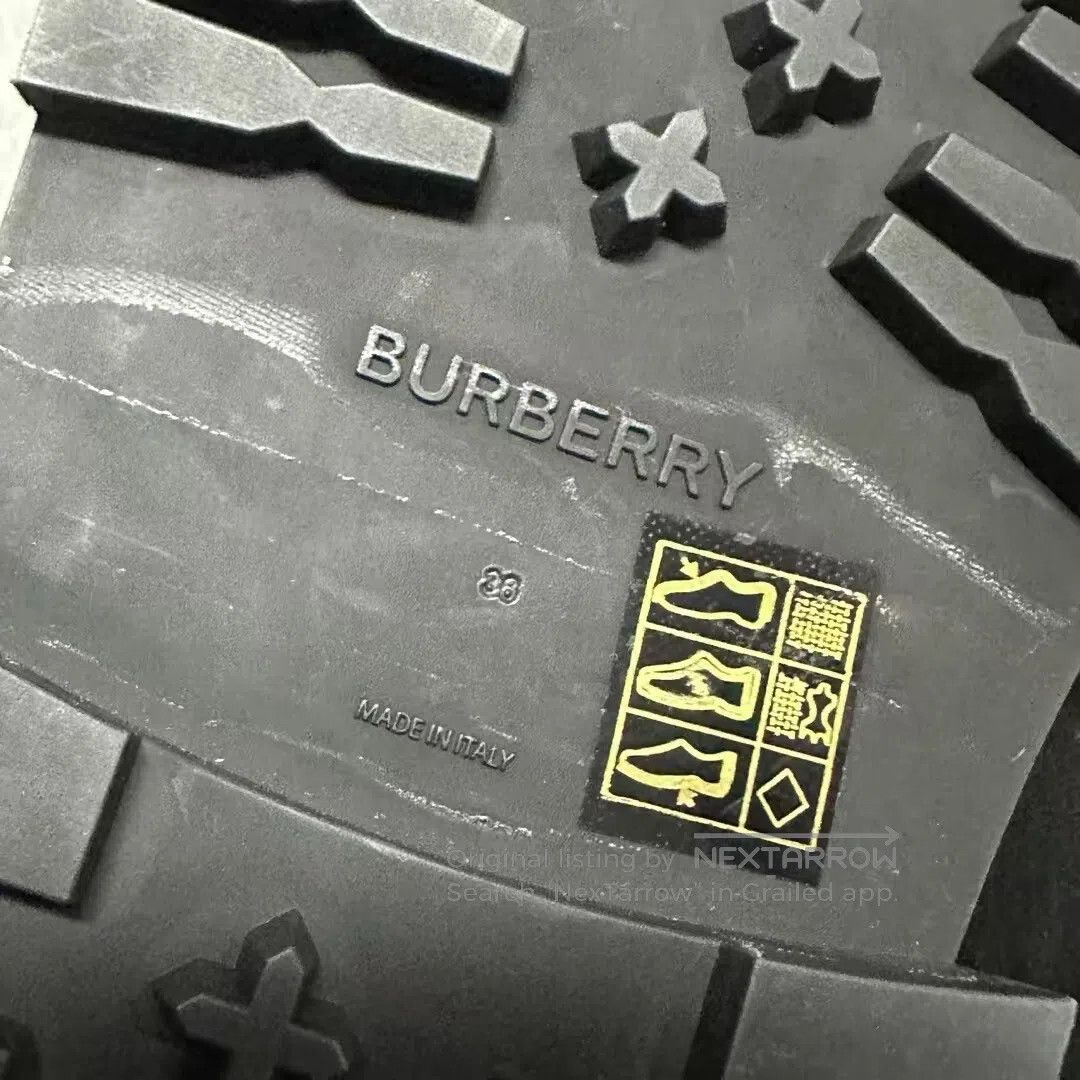 Burberry Burberry Black exclusive logo pattern stand collar long-sl Size US 7.5 / IT 37.5 - 5 Thumbnail