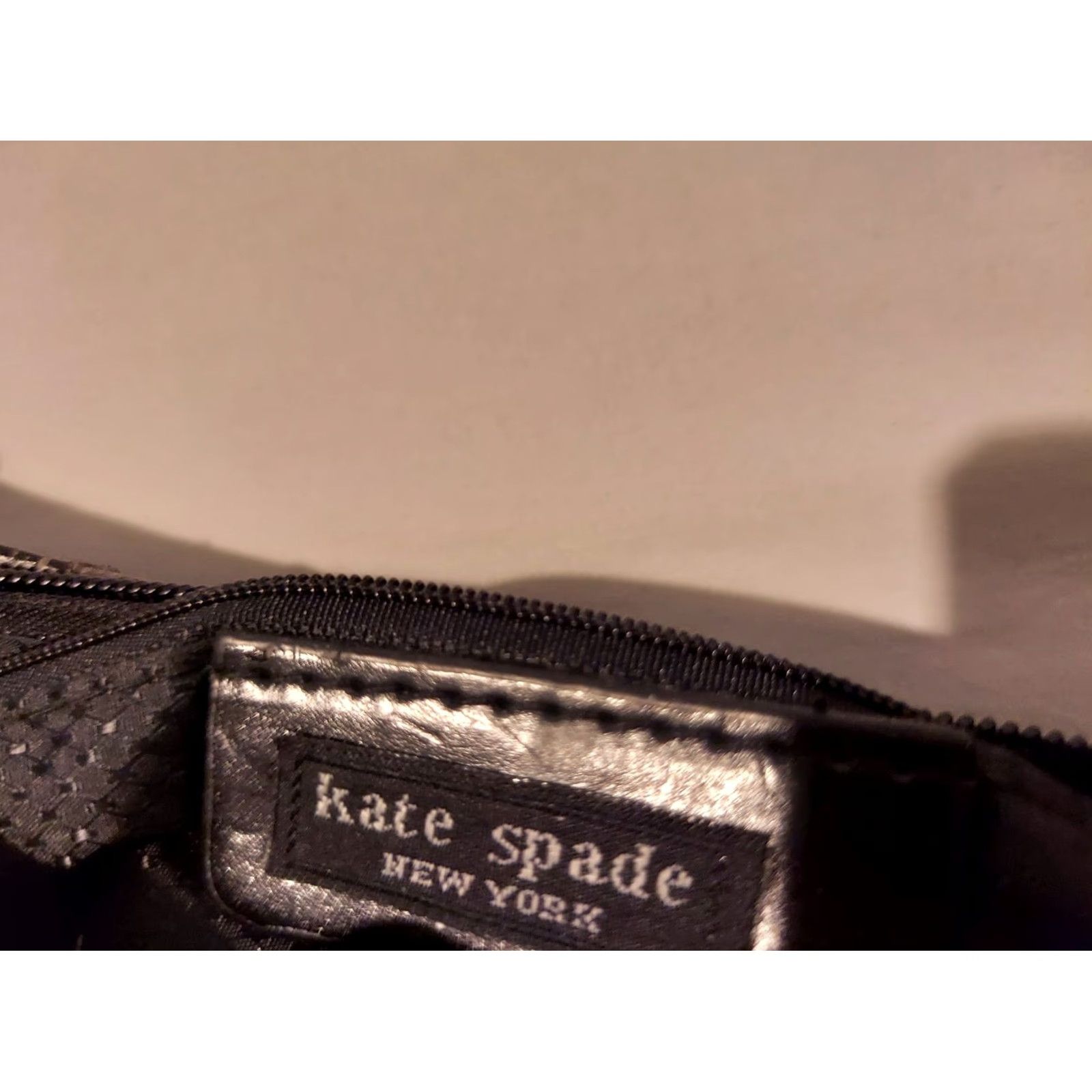 Vintage Womens kate spade new york Purse Black Shoulder Bag Cotton Blend Handbag Womens Black Purse Size ONE SIZE - 6 Thumbnail