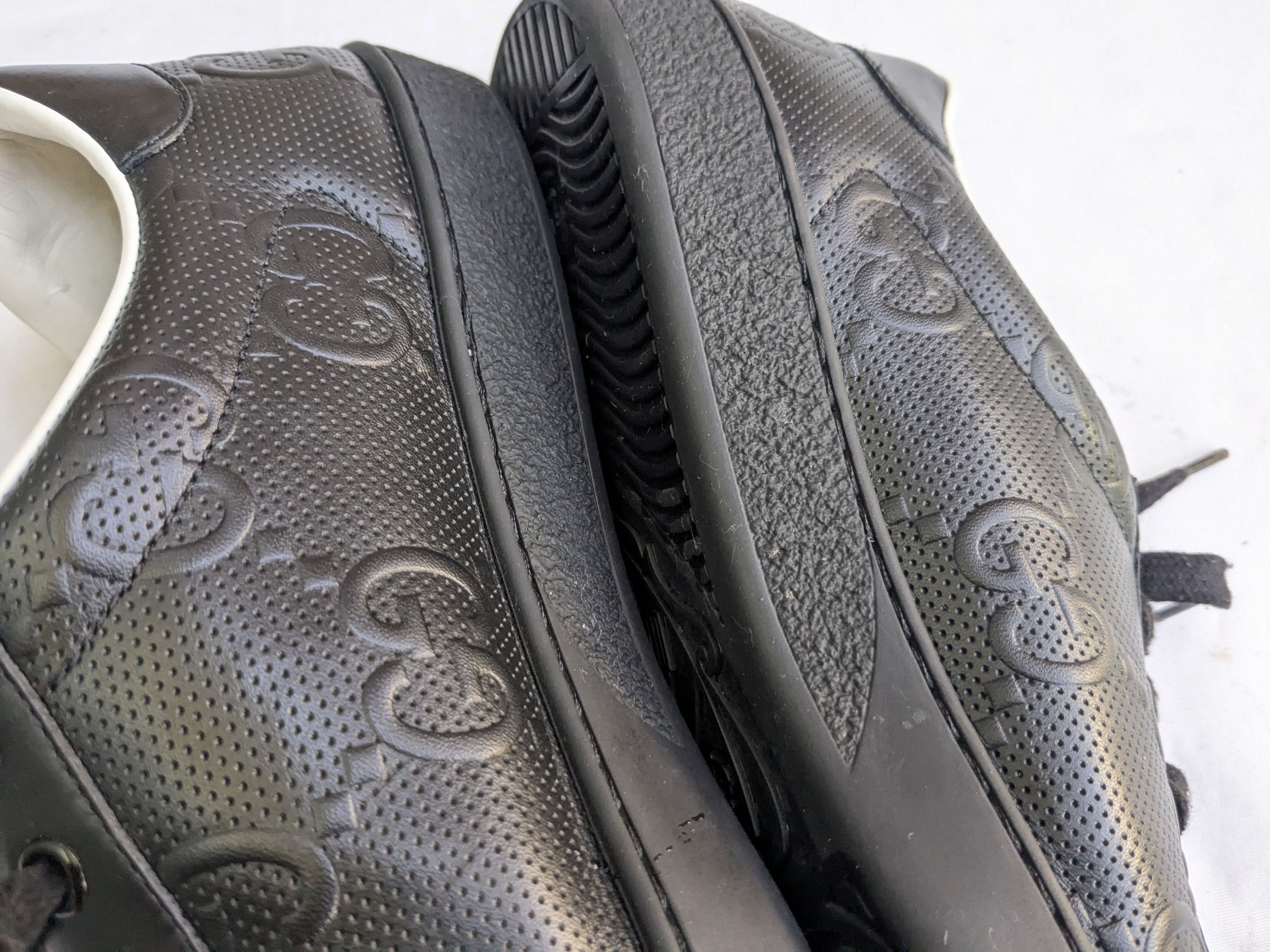 Gucci Gucci black mens leather shoes 8.5 Monogram Size US 8.5 / EU 41-42 - 10 Thumbnail